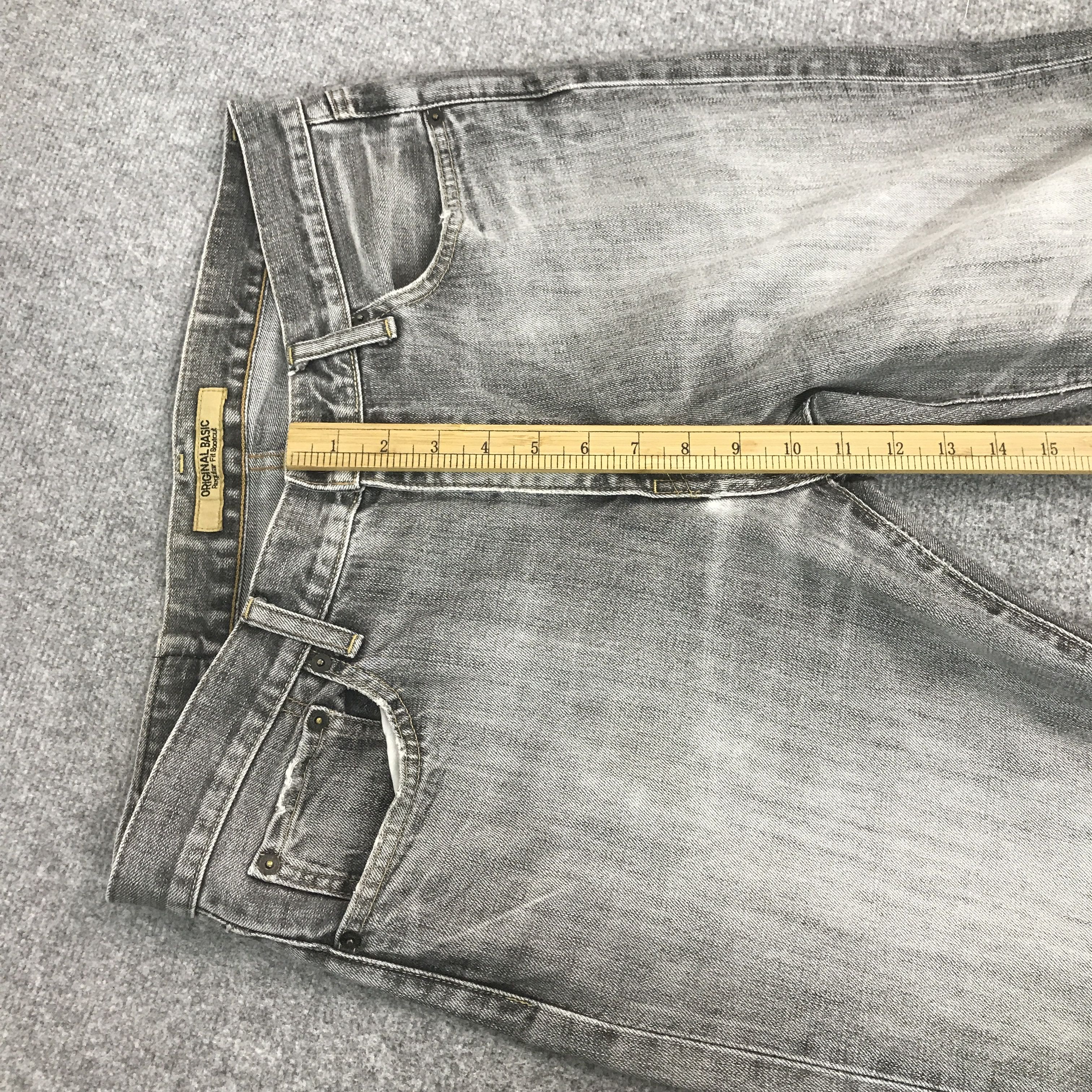 Japanese Brand Flared uniqlo japan Bootcut Denim black pants K54B18 Size US 35 - 8 Thumbnail