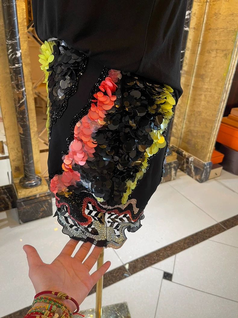 Versace Versace Rework full diamond sequin rhinestone skirt Size M / US 6-8 / IT 42-44 - 4 Thumbnail