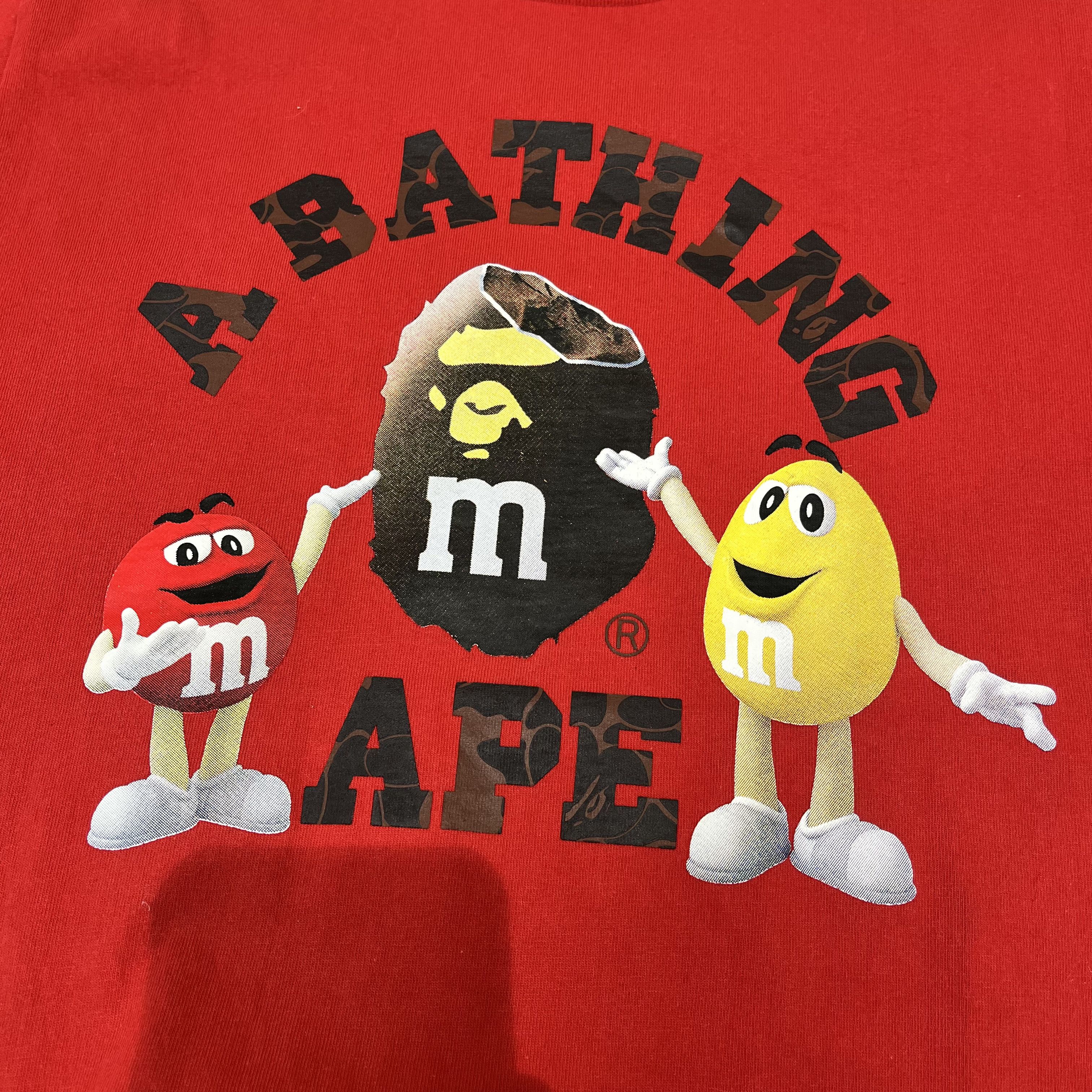 Bape Bape x M&M's Womens College Tee Red Size M / US 6-8 / IT 42-44 - 3 Thumbnail