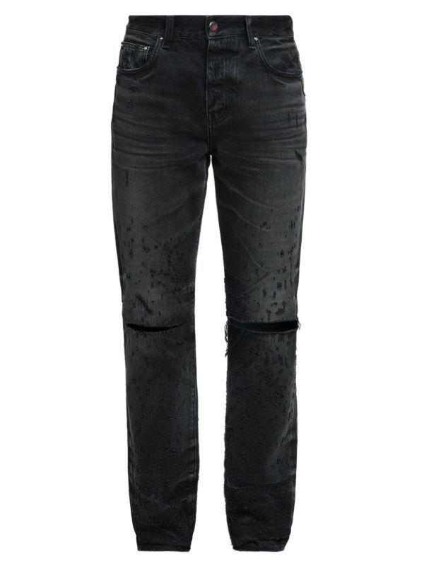 Amiri os11x0625 Shotgun Straight-Leg Jeans in Faded Black Size US 30 / EU 46 - 5 Thumbnail