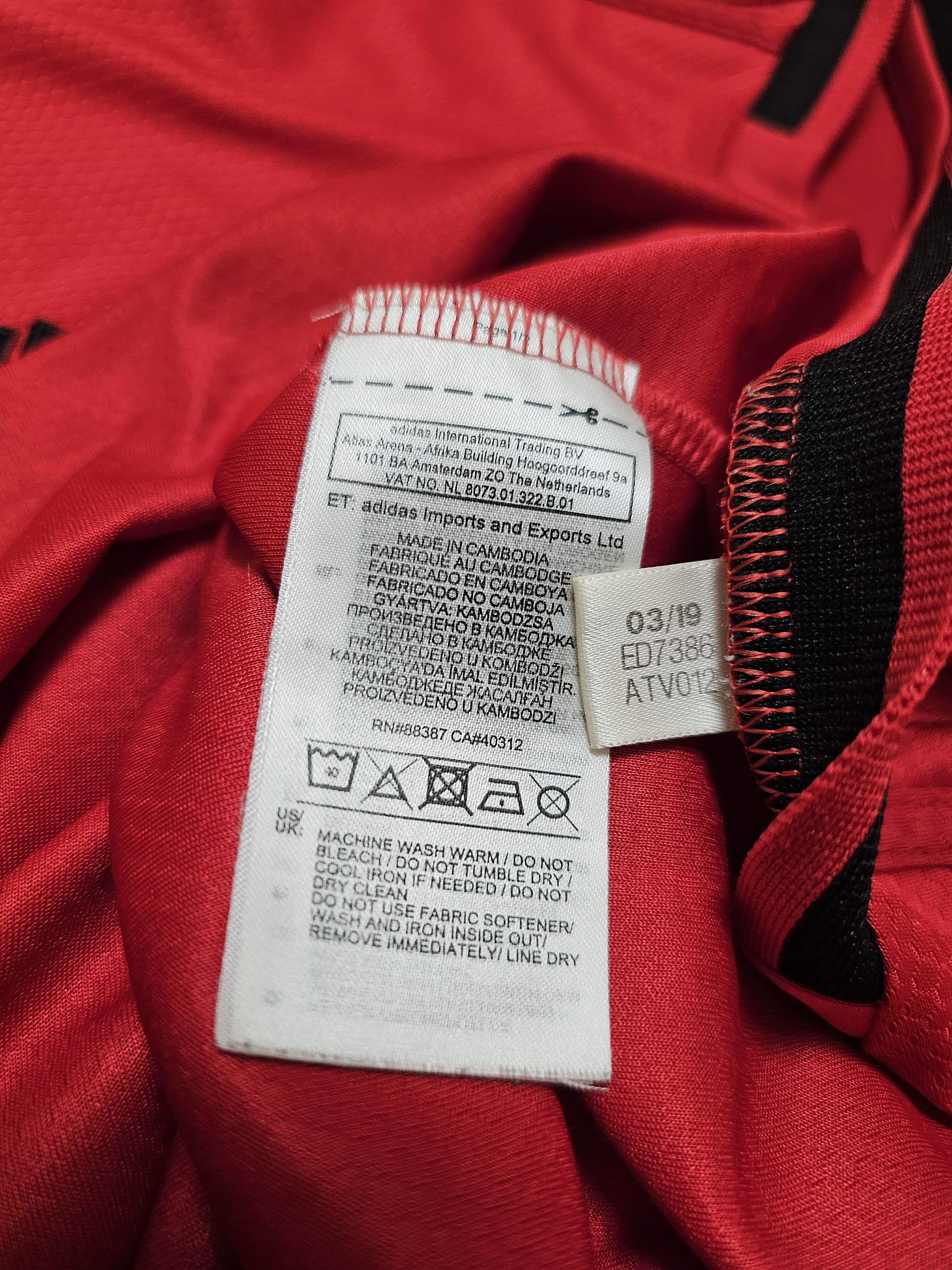 Adidas MANCHESTER UNITED 2019 2020 HOME FOOTBALL SOCCER JERSEY Size US XL / EU 56 / 4 - 7 Thumbnail