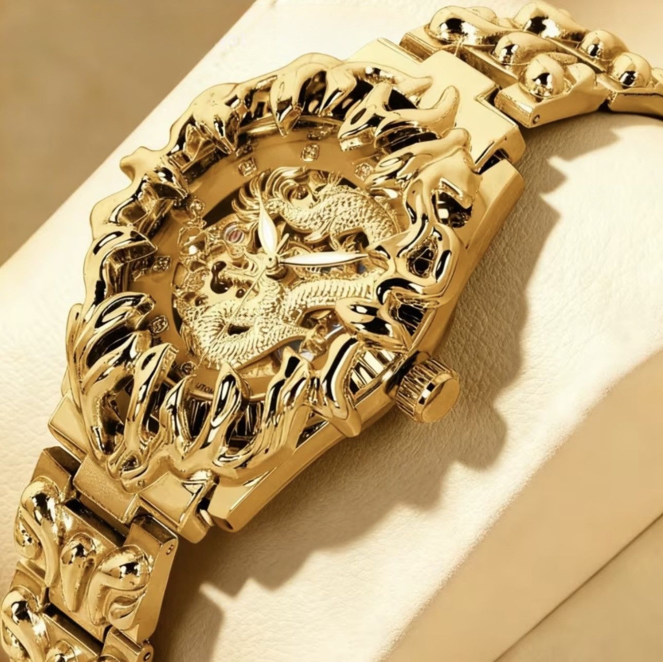 Other Dragon Skeleton custom Luxury Watch unique japanise design Size ONE SIZE - 3 Thumbnail