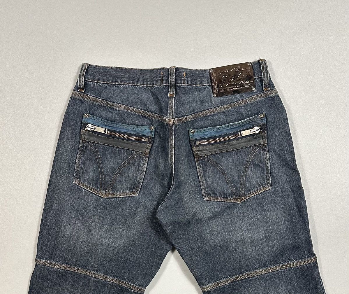 Dolce & Gabbana F/W2004 Dolce & Gabbana Biker Straight Leg Blue Denim Jeans Size US 36 / EU 52 - 7 Thumbnail