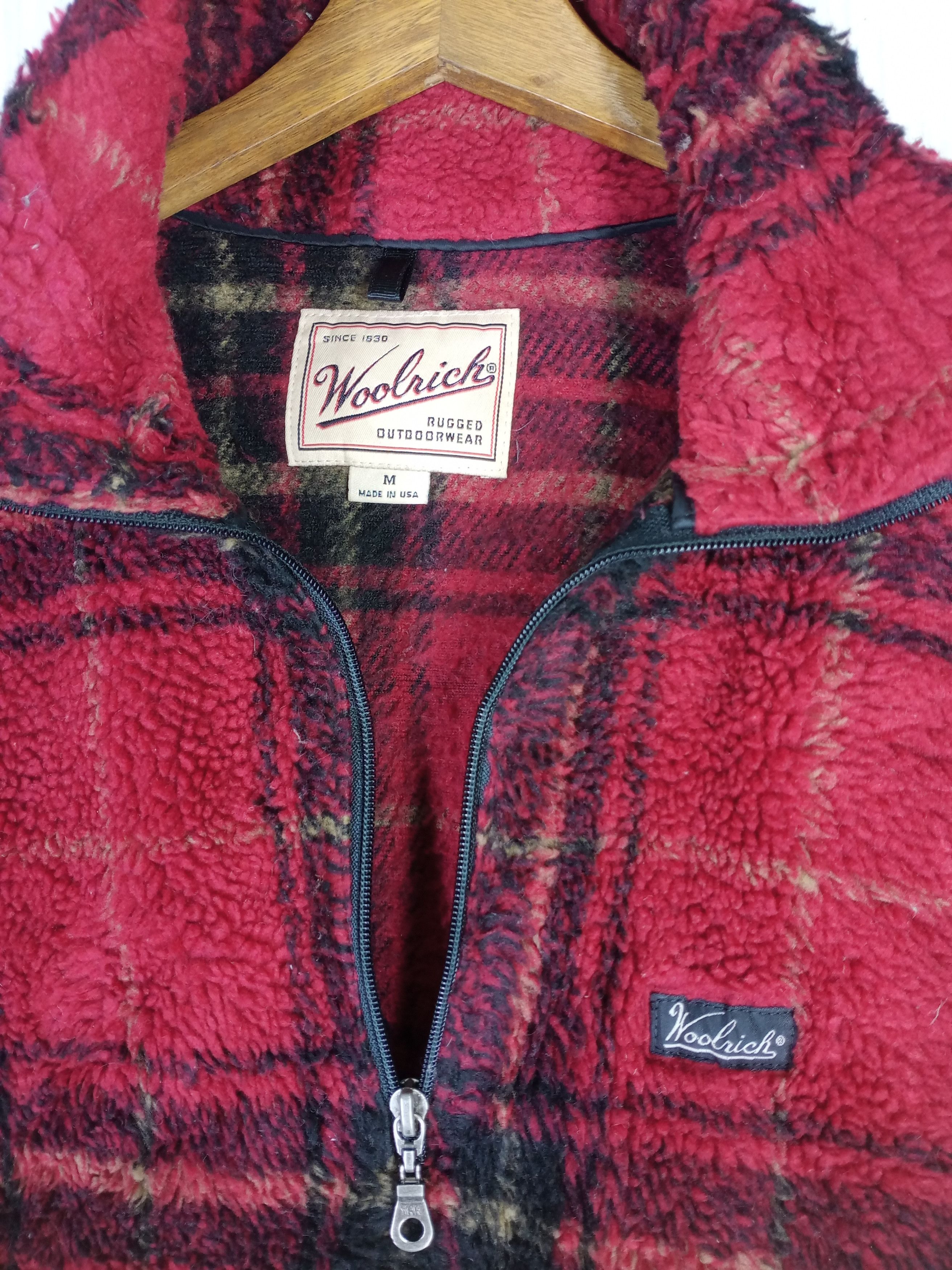 Woolrich Woolen Mills Vintage Woolrich Deep Pile Sherpa Fleece Half Zip Jacket Size US M / EU 48-50 / 2 - 5 Thumbnail
