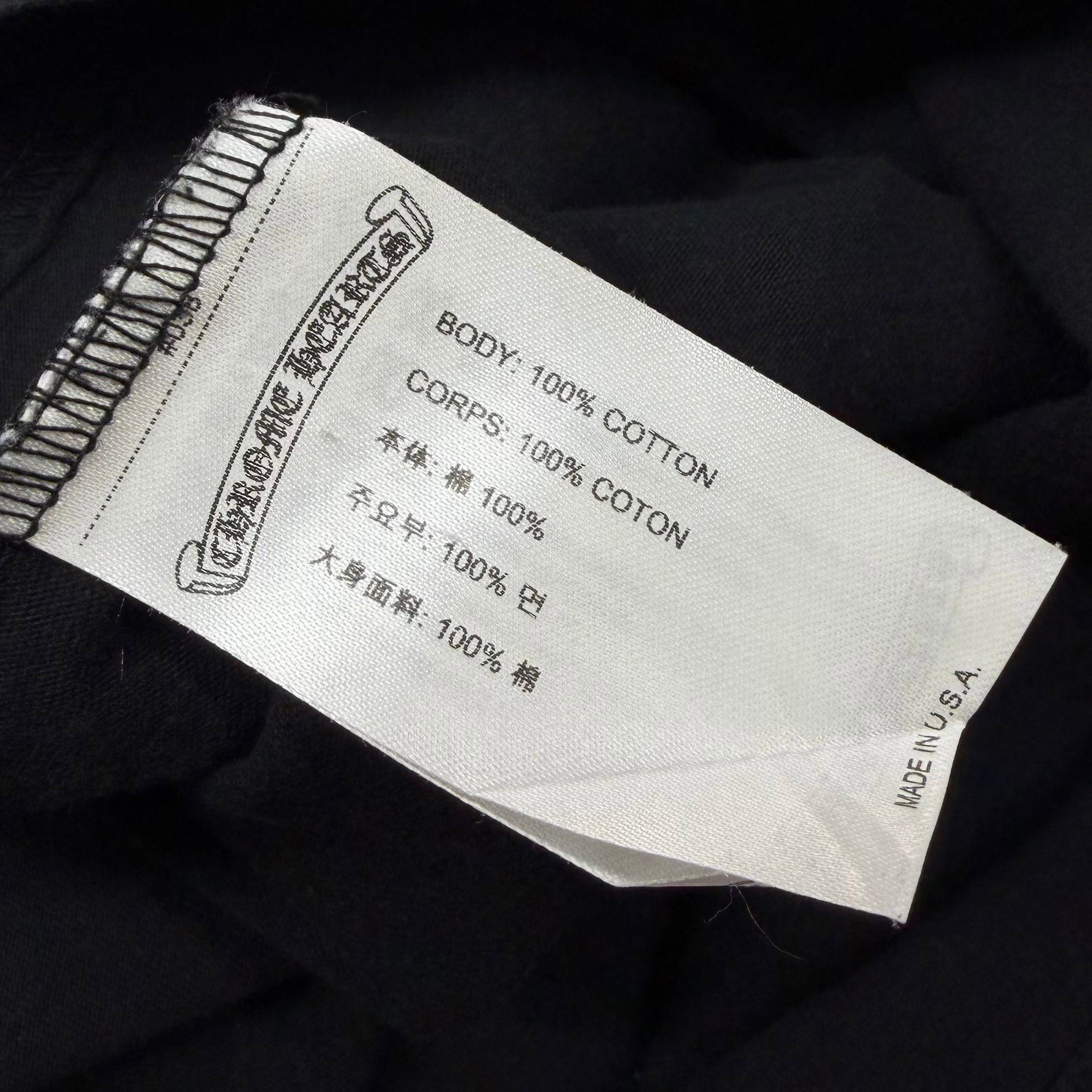 Chrome Hearts Chrome Hearts White Neck Logo Black Tee S Size US S / EU 44-46 / 1 - 4 Thumbnail