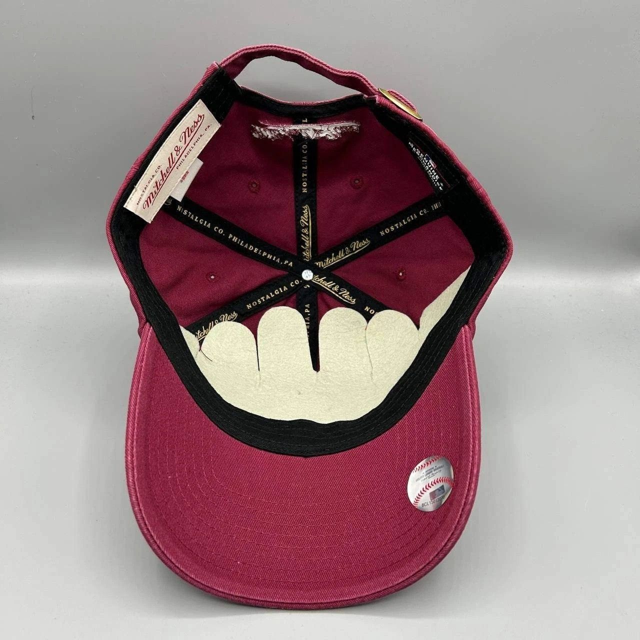 Mitchell & Ness New York Yankees Hat Men Red MLB Strap Back Cap Cotton New Size ONE SIZE - 2 Thumbnail