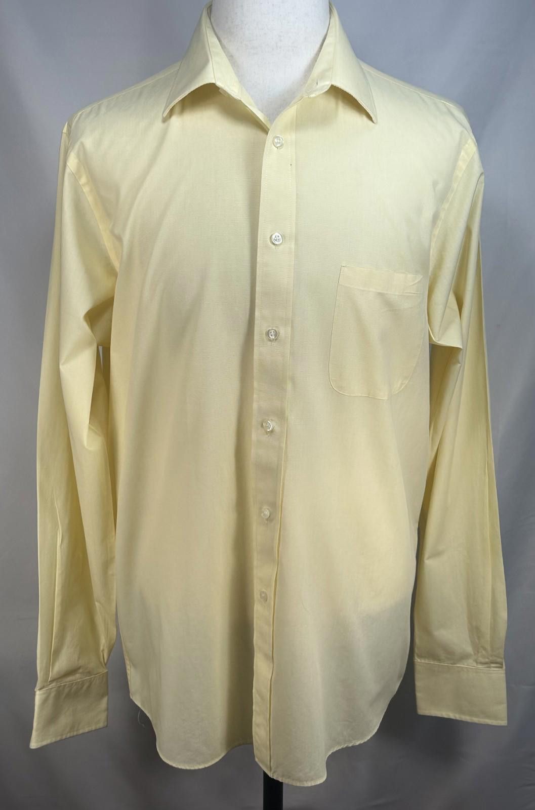 Chaps Ralph Lauren Chaps Wrinkle Free Reg Fit Button Up Yellow L Size US L / EU 52-54 / 3 - 1 Thumbnail