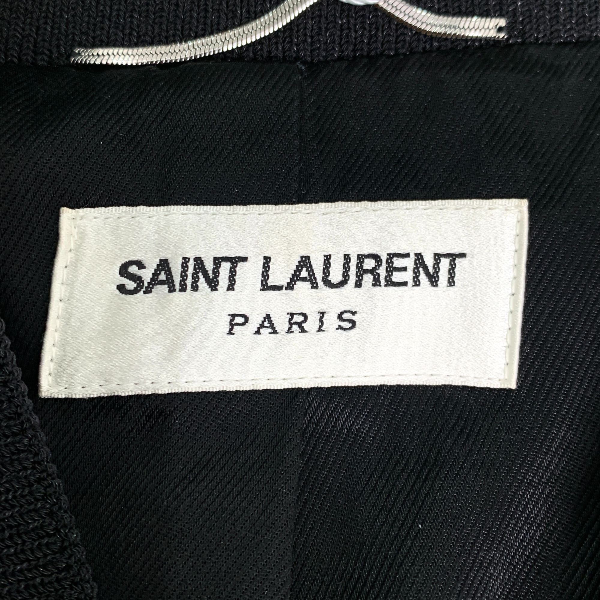Saint Laurent Paris Saint Laurent Black Shark Zip Jacket (Size 48/M) Size M / US 6-8 / IT 42-44 - 10 Thumbnail