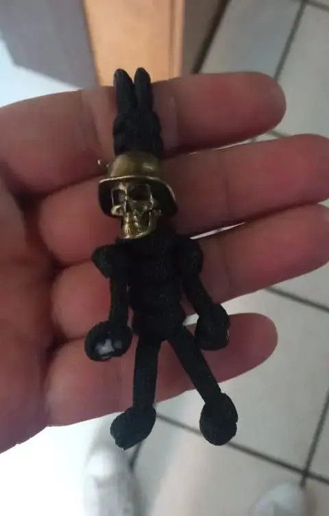 Vintage Skull Head Keychain Car Biker Size ONE SIZE - 4 Thumbnail