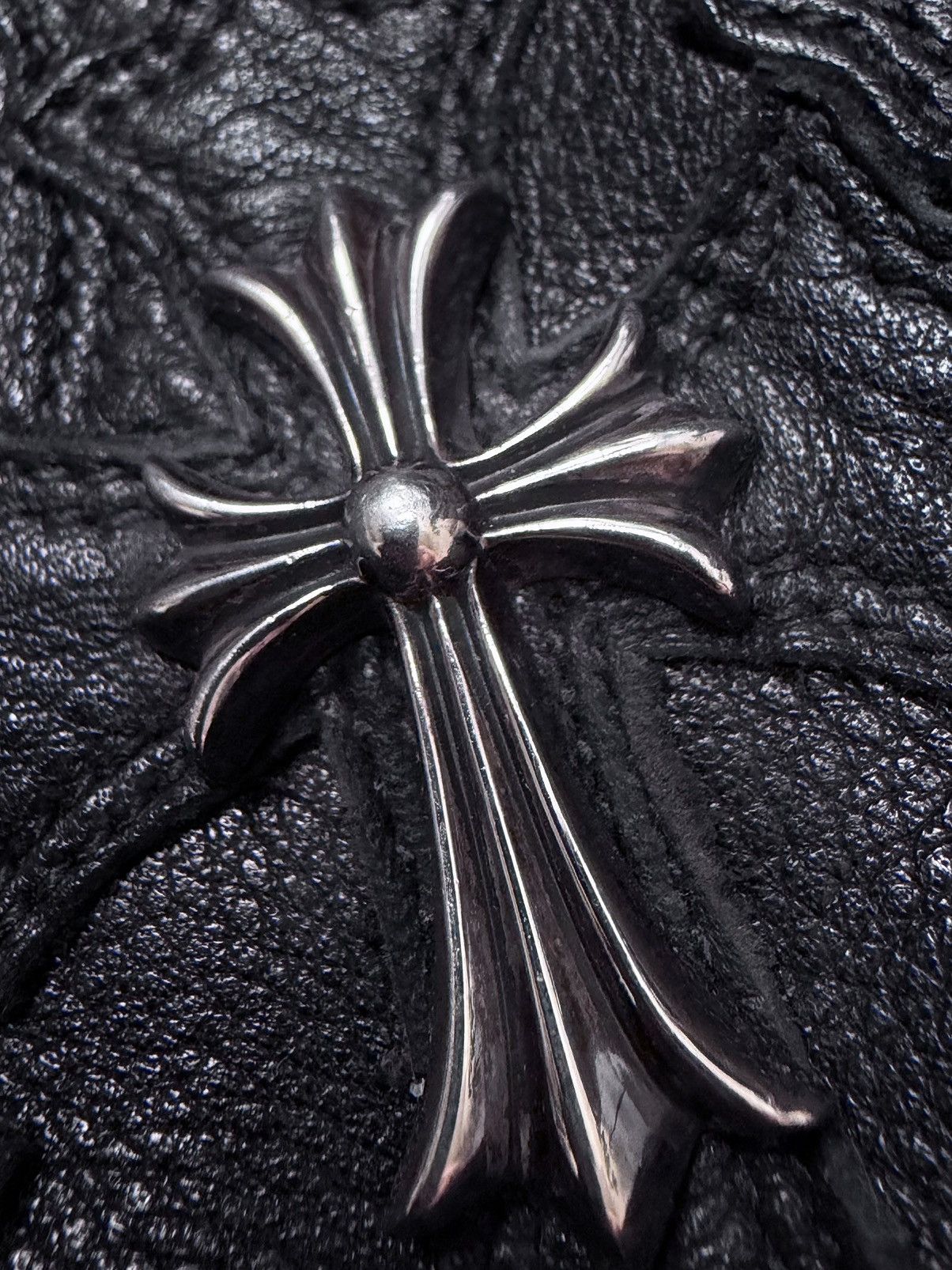 Chrome Hearts Chrome Hearts 7th Grade Black Leather Cross Backpack Size ONE SIZE - 3 Thumbnail