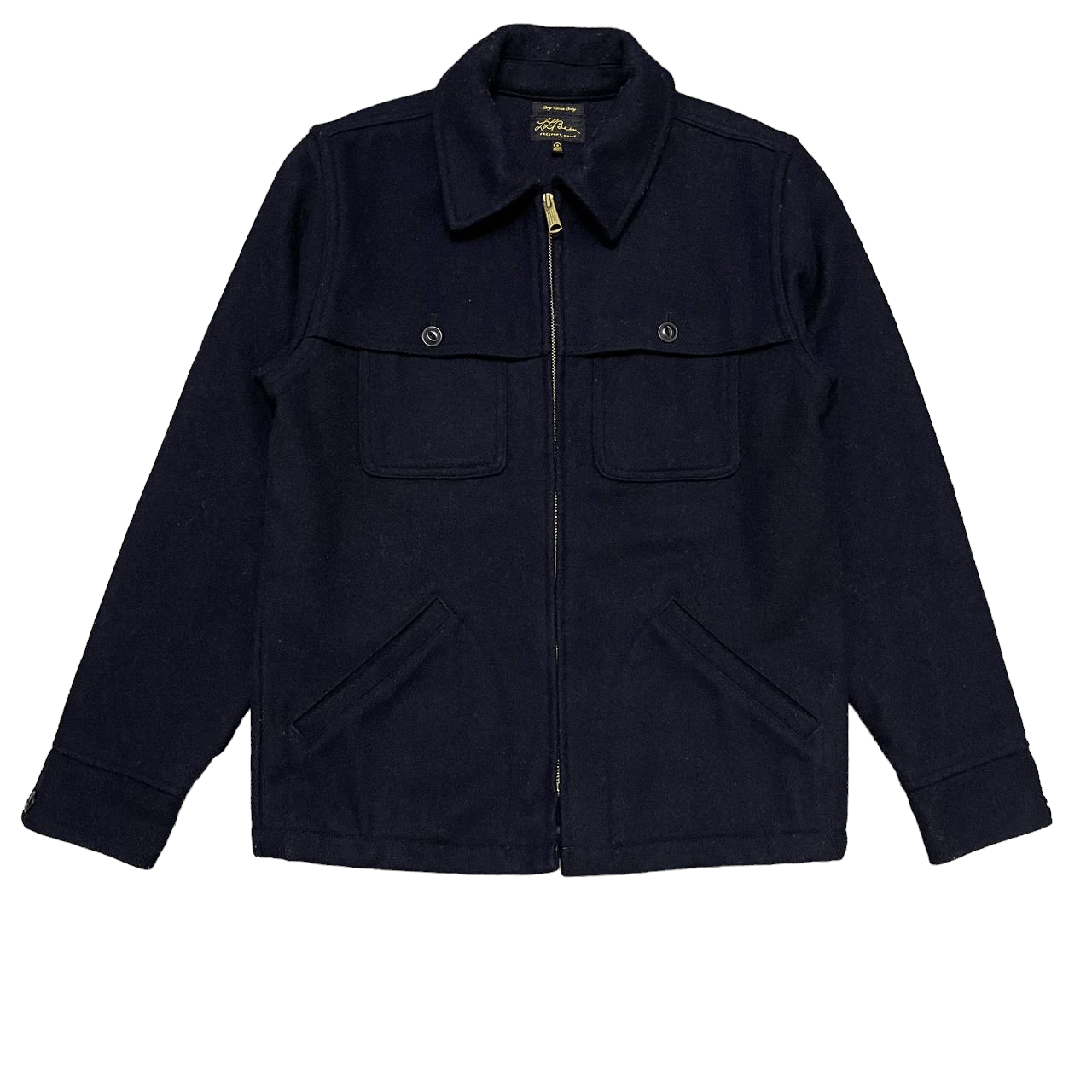 image of Archival Clothing x L L Bean Vintage 60's L.l.bean Wool Zipper Jacket in Navy, Men's (Size Small)