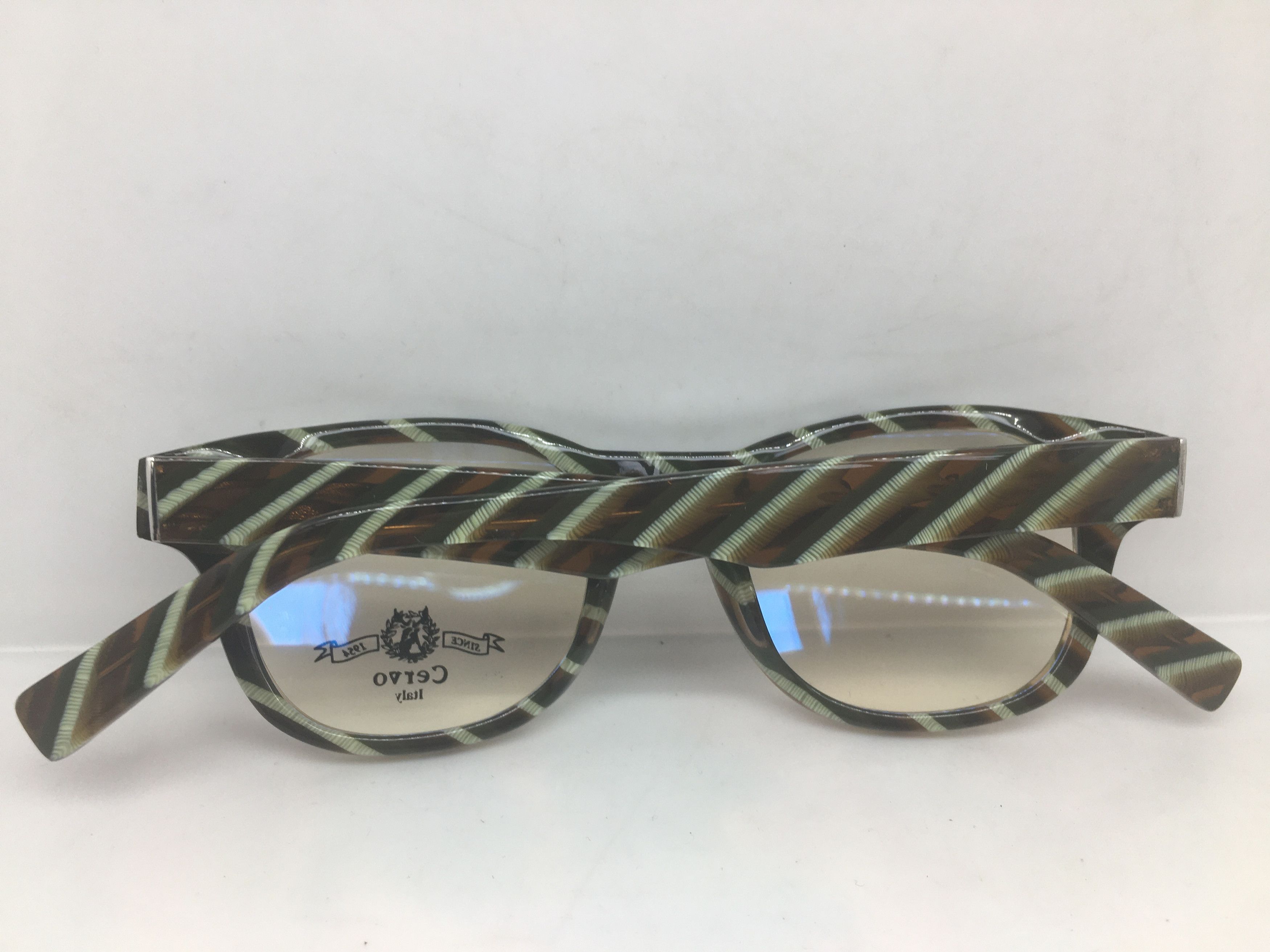Other EYECRAFT Green Brown Key Hole Eyeglasses Frame Size ONE SIZE - 7 Thumbnail
