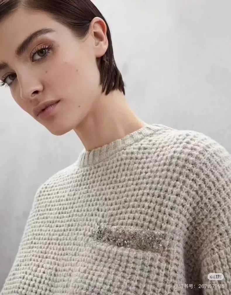 Brunello Cucinelli Brunello Cucinelli Waffle cashmere sweater Size S / US 4 / IT 40 - 3 Thumbnail