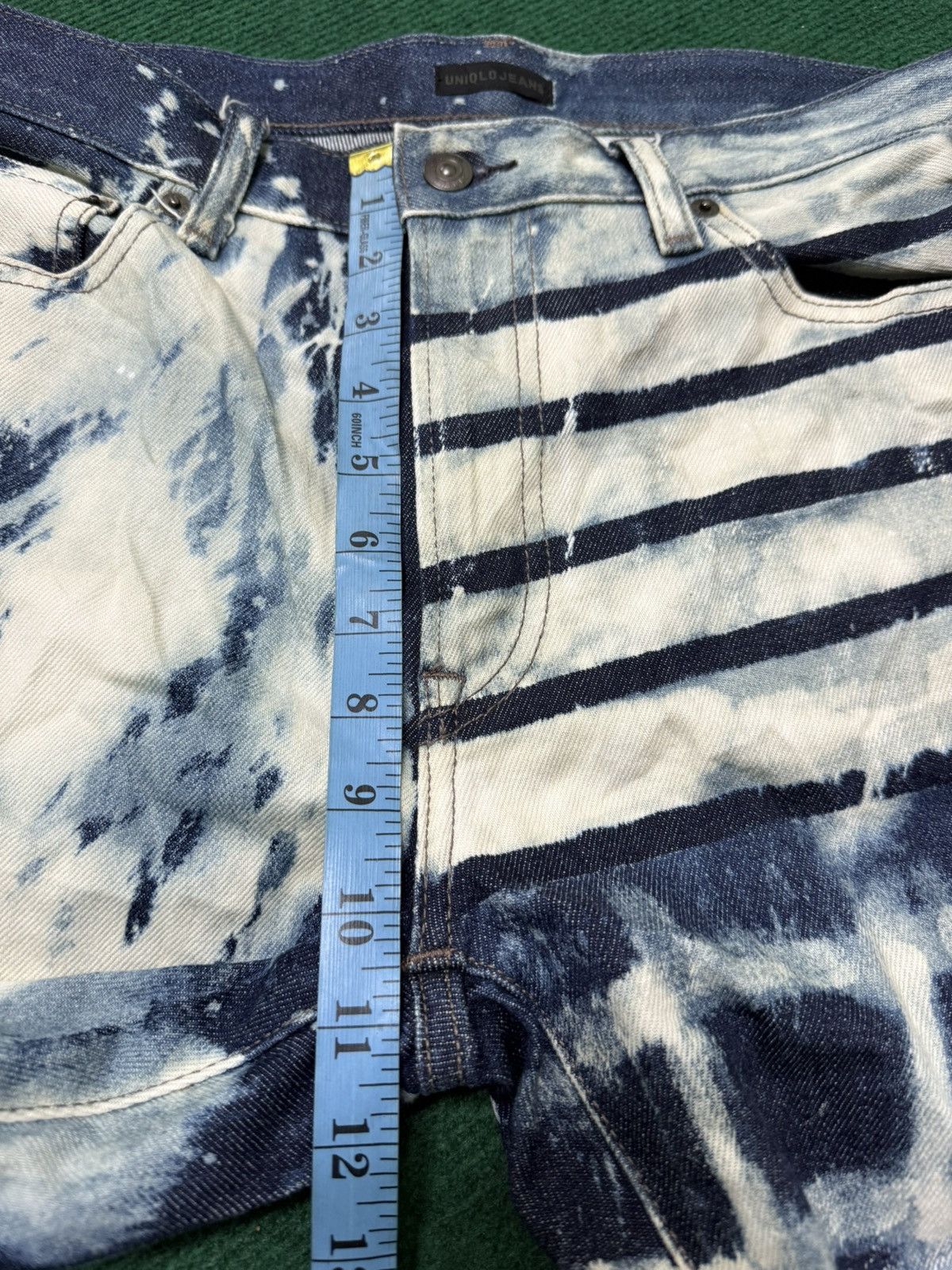 Uniqlo Uniqlo Selvage Colour Bleach Design Jeans Size US 35 - 9 Thumbnail