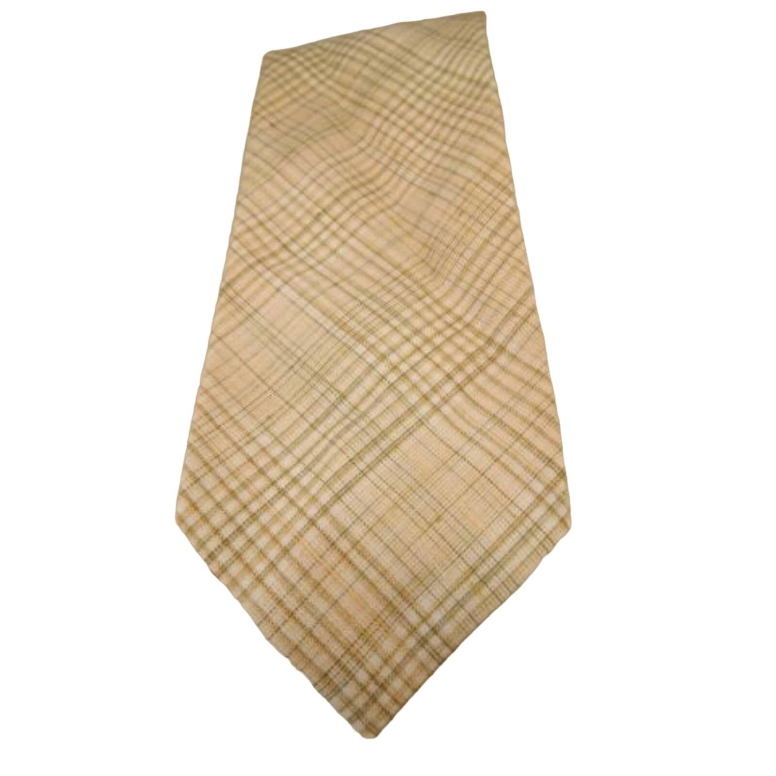 Macys Vintage Wide Del Soldato Macys Mens Store Gold Cream Tie Size ONE SIZE - 7 Thumbnail