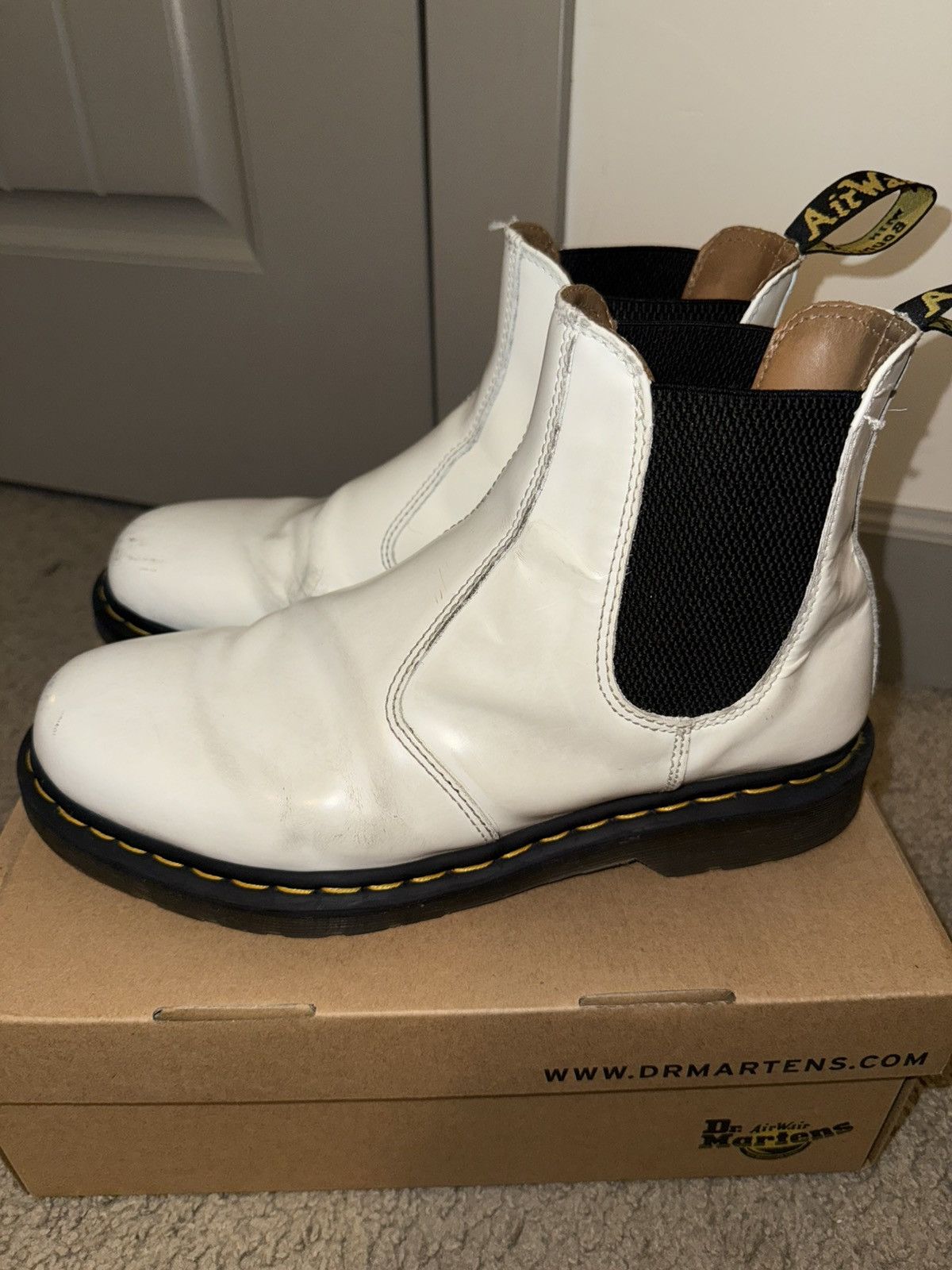 Dr. Martens White Boots Size US 11 / EU 44 - 3 Thumbnail