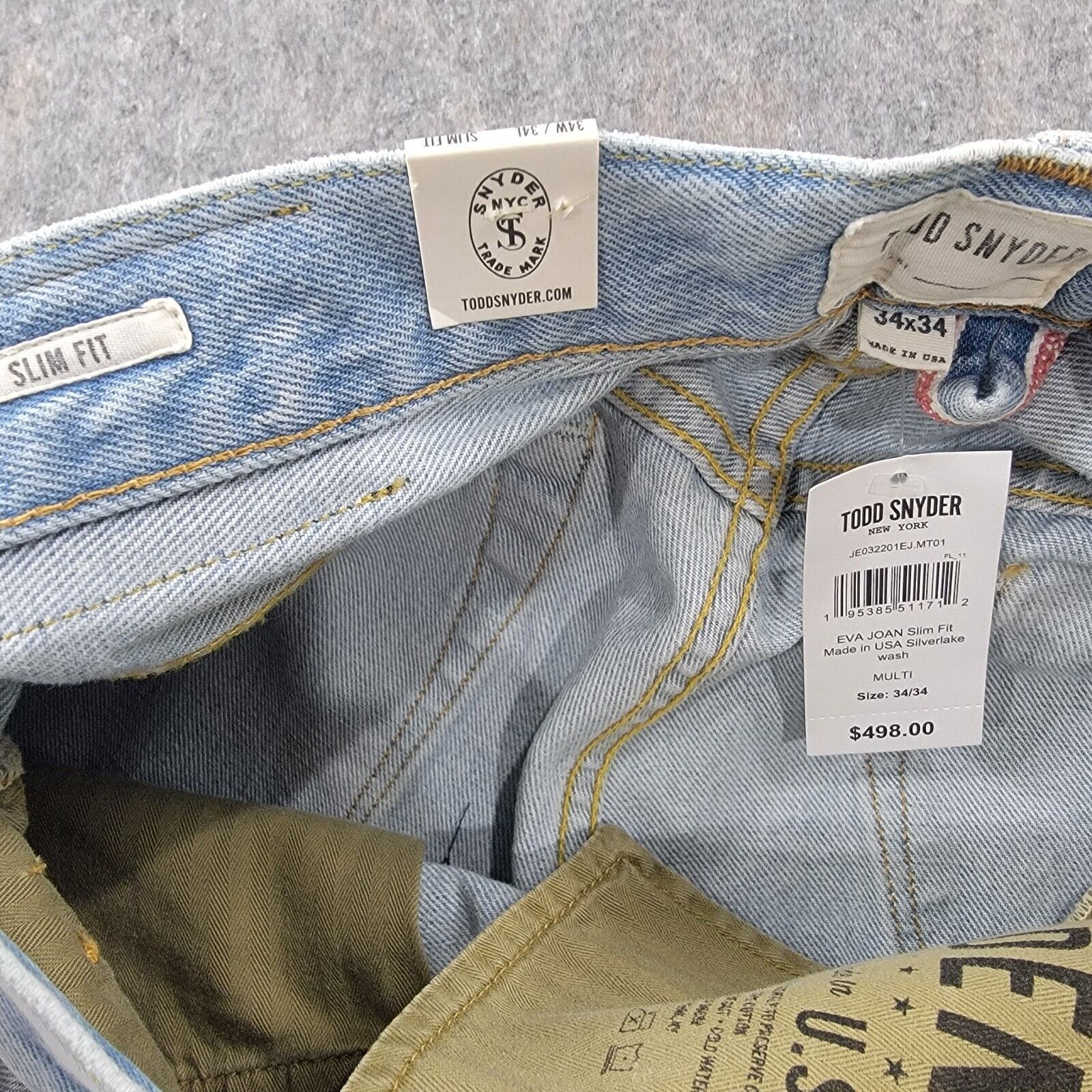 Todd Snyder Todd Snyder Slim Fit Upcycle Patched Selvedge Jeans Size US 34 / EU 50 - 7 Thumbnail