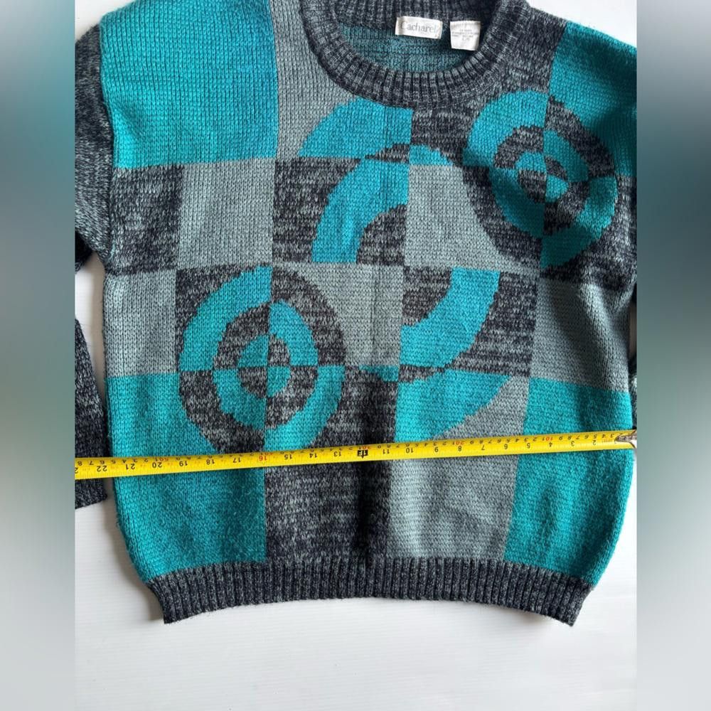 Designer Vintage Grandpa CACHAREL Knit Sweater Size US L / EU 52-54 / 3 - 4 Thumbnail