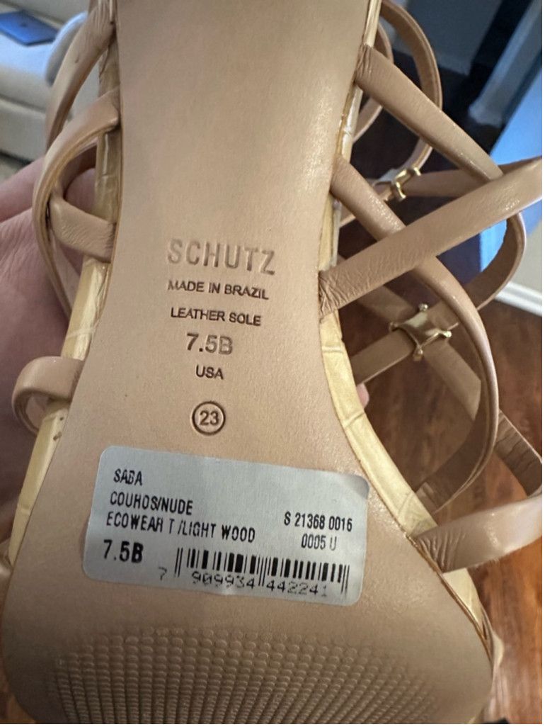SCHUTZ Women's Schutz Heels Size 7.5B Light Wood Size US 7.5 / IT 37.5 - 3 Thumbnail