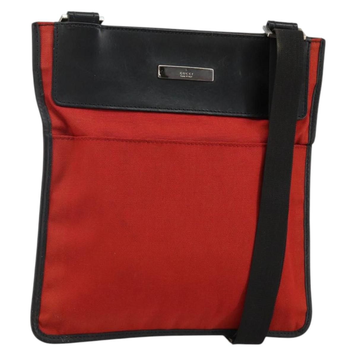Gucci GUCCI Shoulder Bag Nylon Red Silver 019 019 Size ONE SIZE - 1 Thumbnail