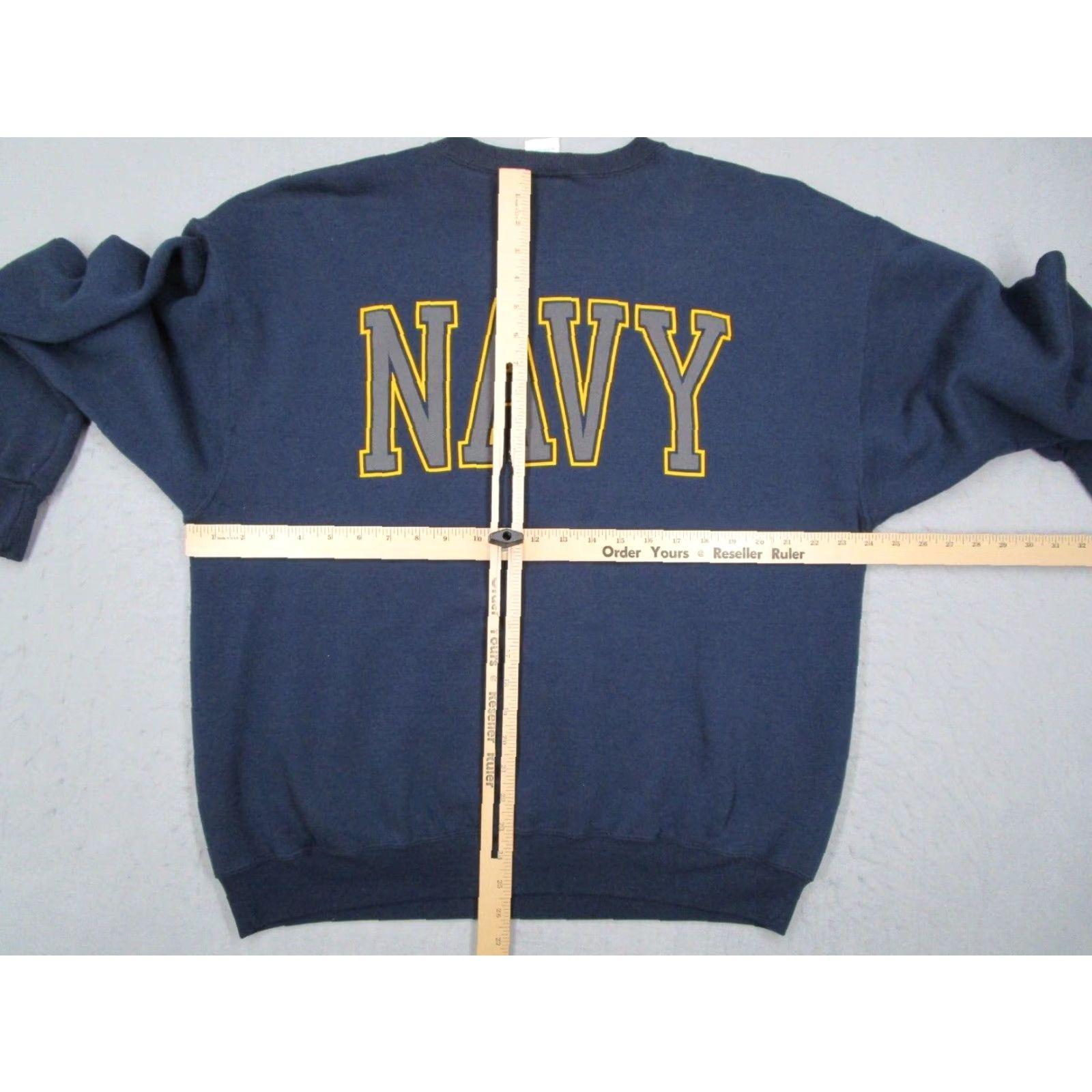 Soffe VINTAGE Soffe Navy Blue Fleece Pullover Sweatshirt Mens Large Crew Neck 90s USA Navy Sports Made in USA Size US L / EU 52-54 / 3 - 7 Thumbnail