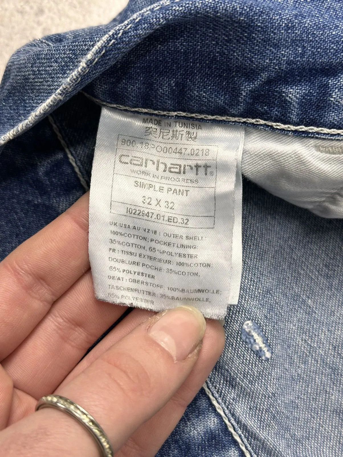Carhartt Wip Vintage Carhartt Denim Pants Carpenter Jeans Workwear Style Size US 32 / EU 48 - 7 Thumbnail