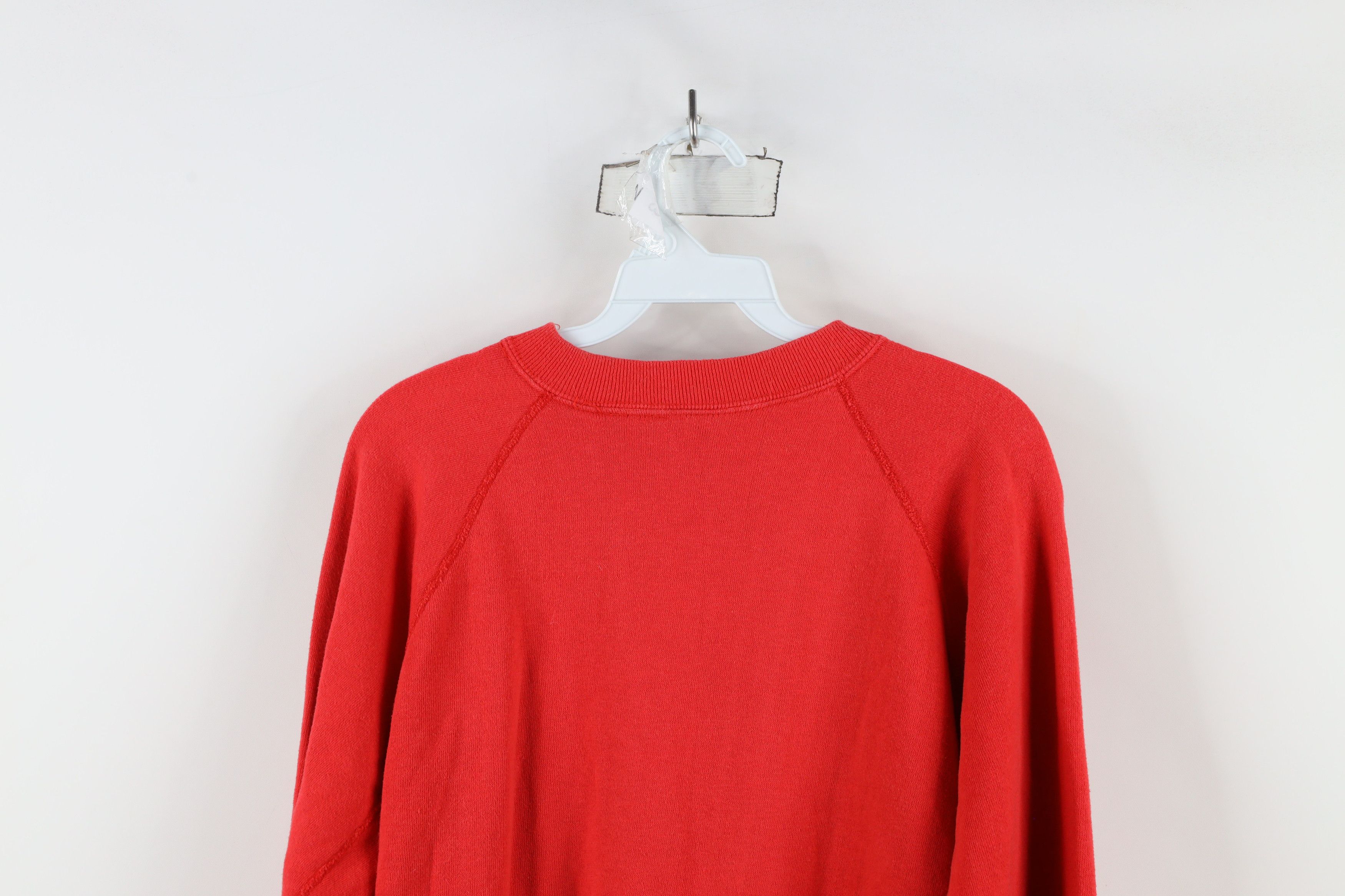 Vintage Vintage 70s Streetwear Gusset Raglan Sweatshirt Red USA Size US L / EU 52-54 / 3 - 12 Thumbnail