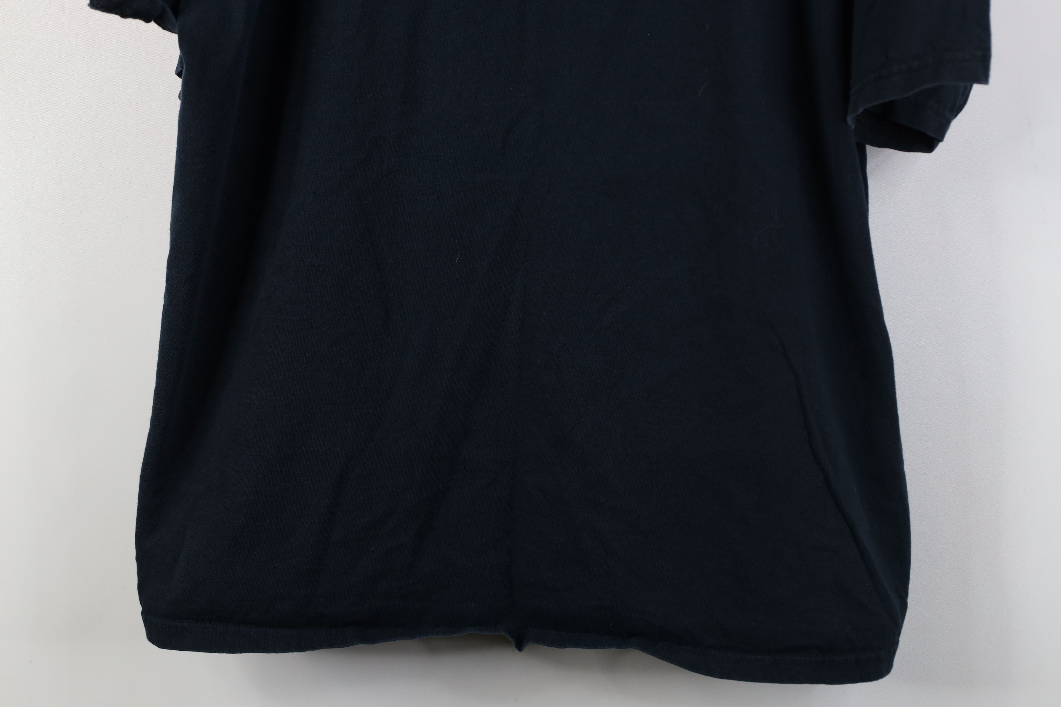 Vintage Vintage 90s Y2K Streetwear Blank Heavy Cotton T-Shirt Black Size US XXL / EU 58 / 5 - 3 Thumbnail