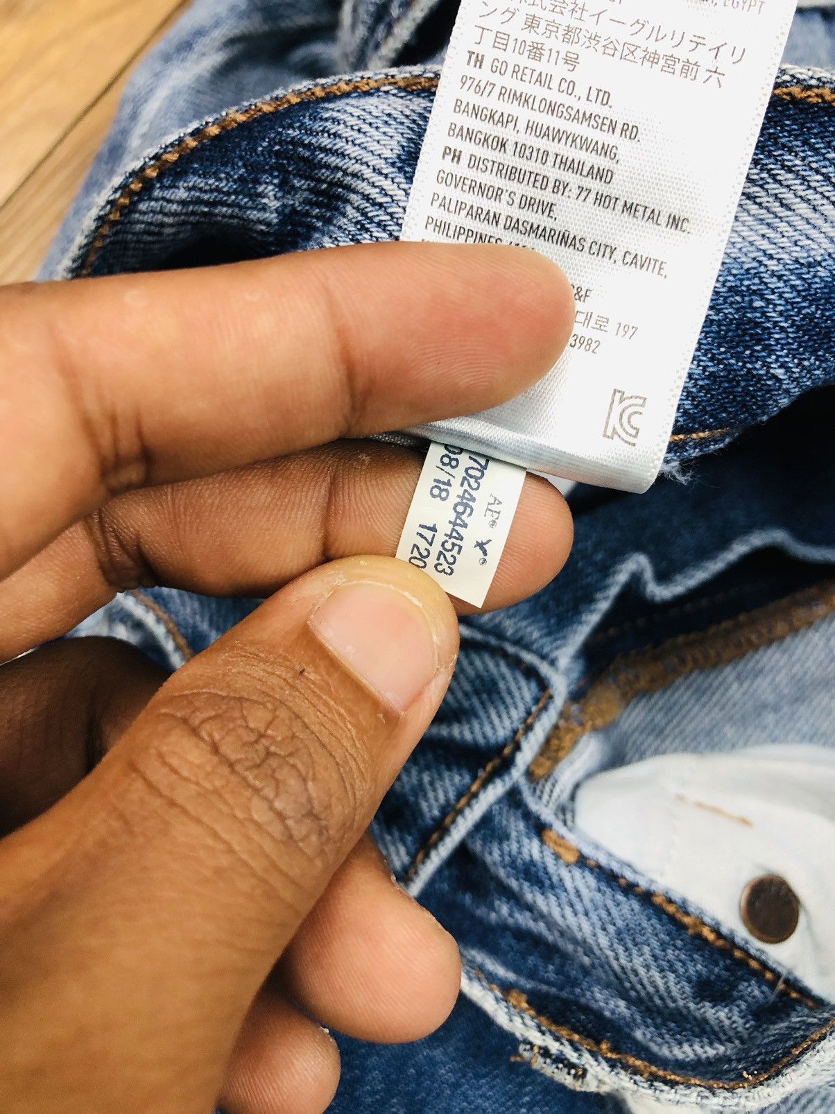 American Eagle Outfitters American Eagle Patch Design Jeans (35) Size US 30 / EU 46 - 17 Thumbnail