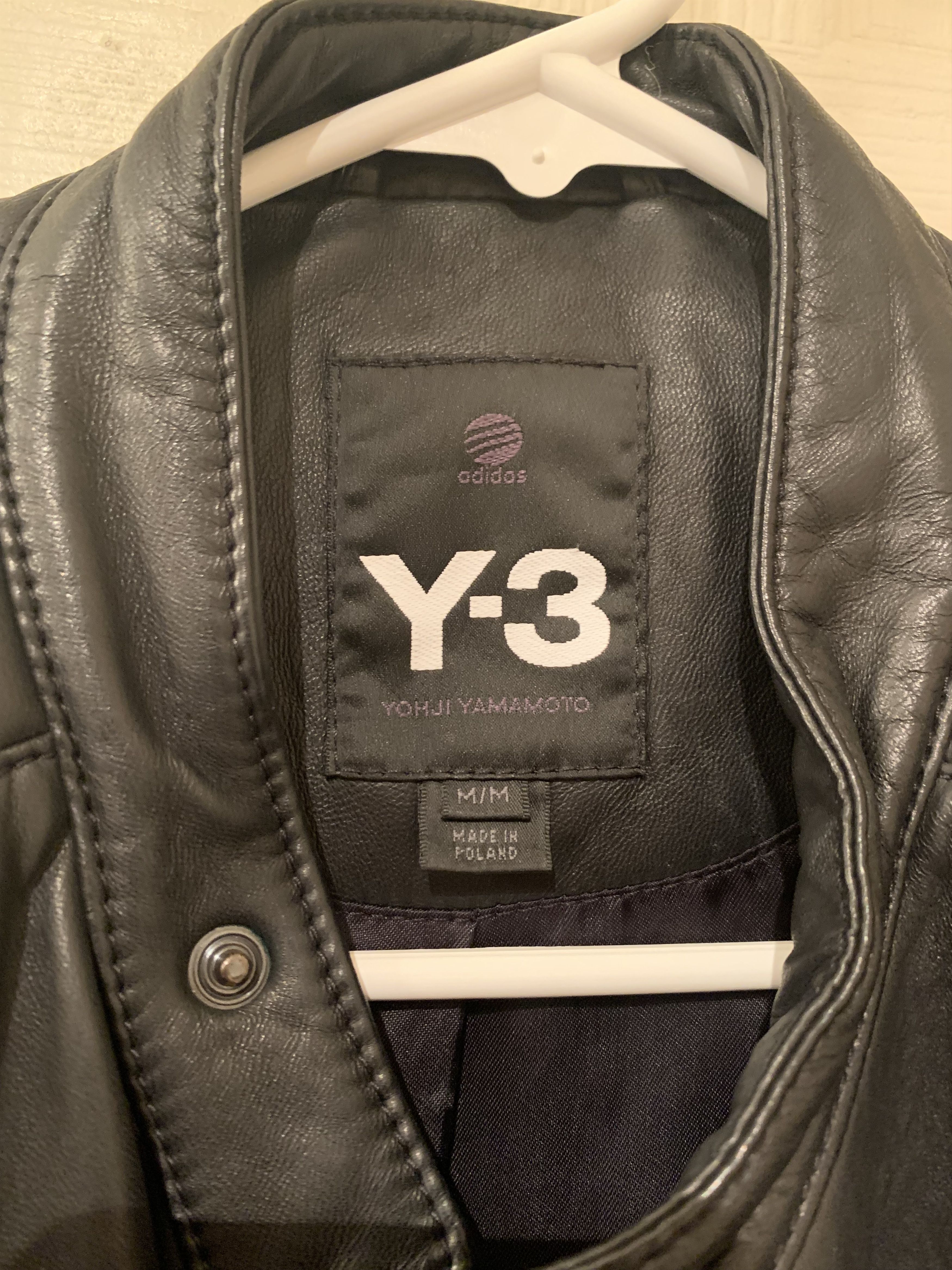 Y-3 Y-3 Lamb Leather Biker Jacket Yohji Yamamoto Size US M / EU 48-50 / 2 - 4 Thumbnail