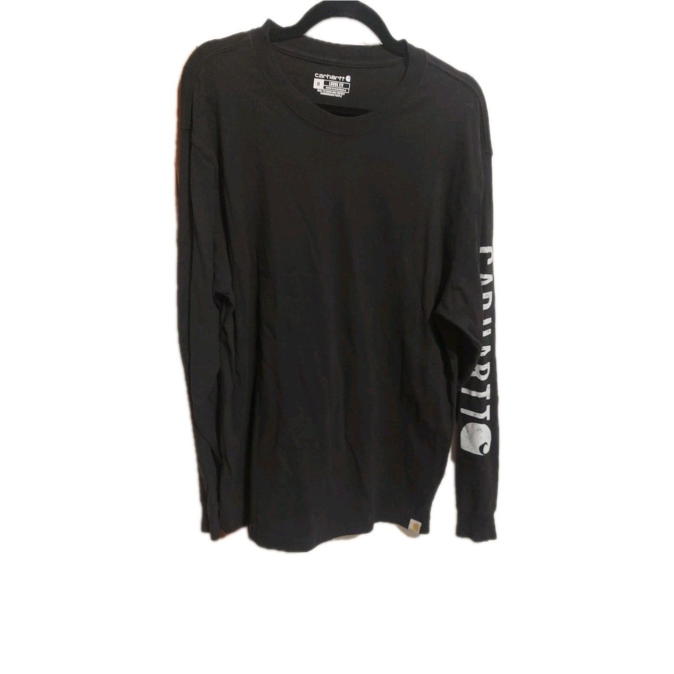 Carhartt Carhartt Long Sleeve T-Shirt Men's Medium Black Loose Fit, Size US M / EU 48-50 / 2 - 1 Thumbnail