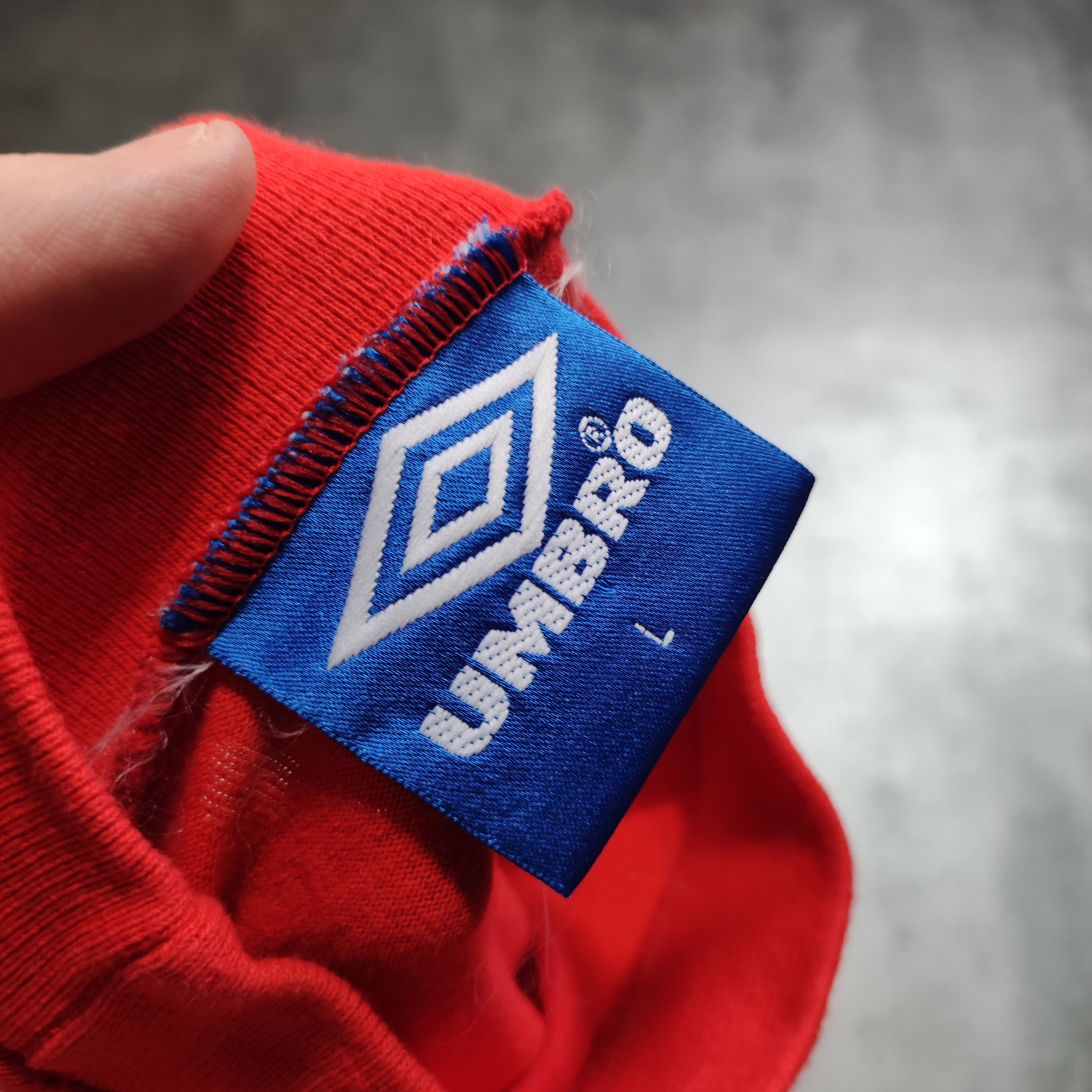 Umbro × Vintage RARE 90s England x Umbro Home Football Longsleeve Jersey Size US L / EU 52-54 / 3 - 7 Thumbnail