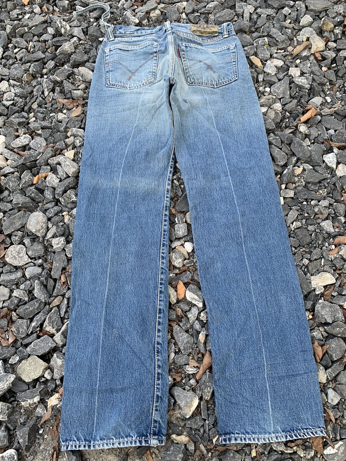Kapital BLUE BLUE JAPAN INDIGO SELVEDGE RUSTY DISTRESSED DENIM Size US 31 - 4 Thumbnail