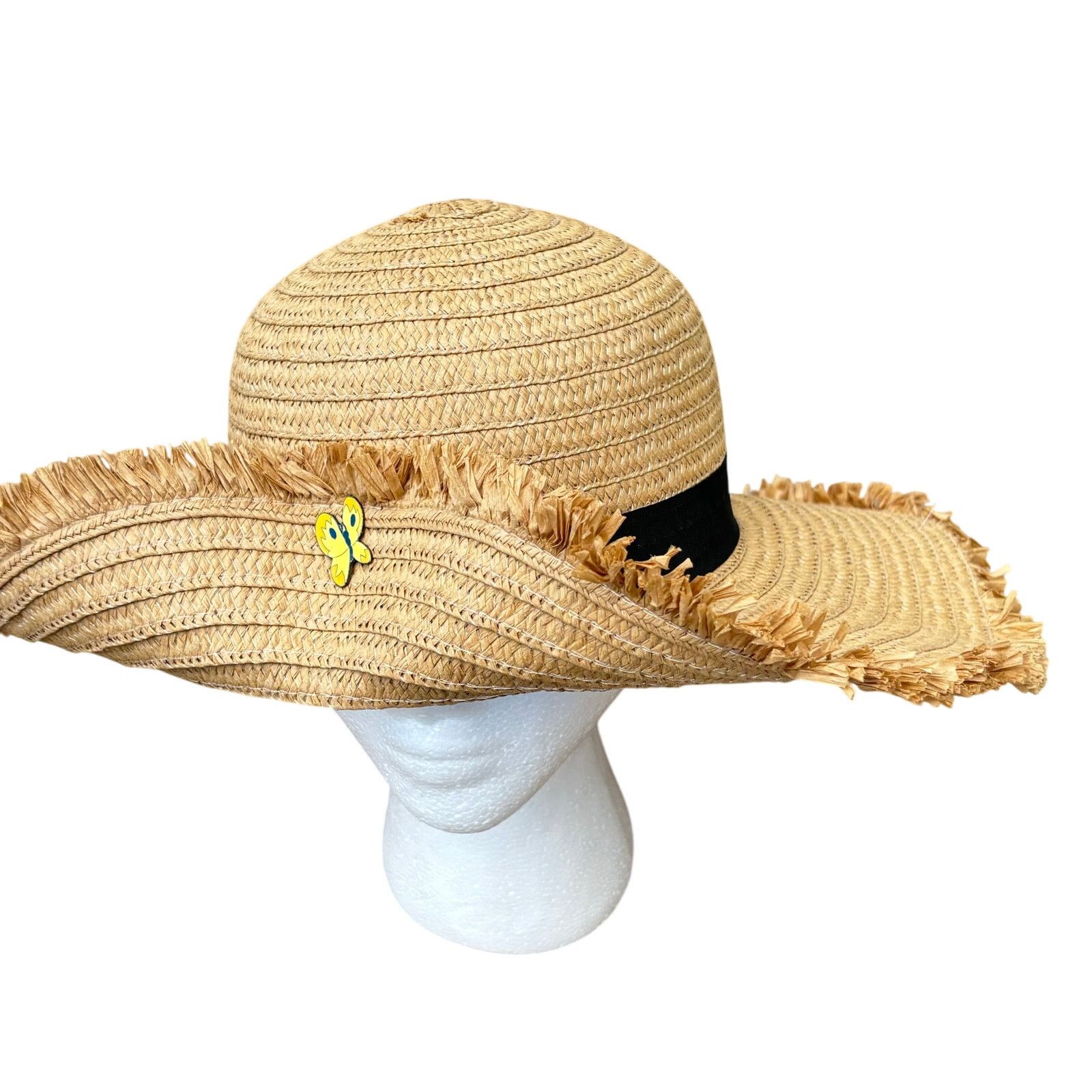 Other Women's Straw butterfly Hat Size ONE SIZE - 4 Thumbnail
