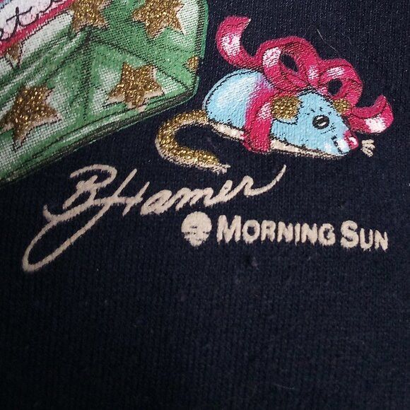 Vintage Vintage Morning Sun Cat Kitten Winter Holiday Sweatshirt Size M / US 6-8 / IT 42-44 - 6 Thumbnail