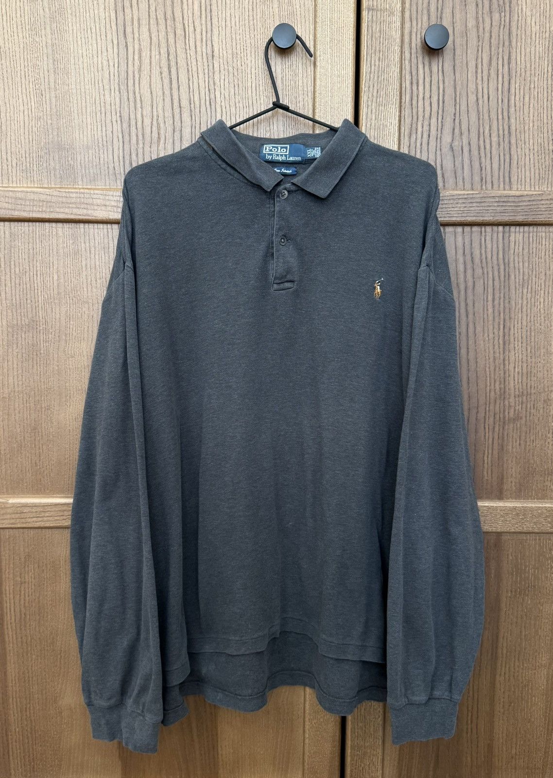 Polo Ralph Lauren Vintage Polo Ralph Lauren Gray Rugby Long Sleeve T-Shirt Size US XXL / EU 58 / 5 - 1 Thumbnail