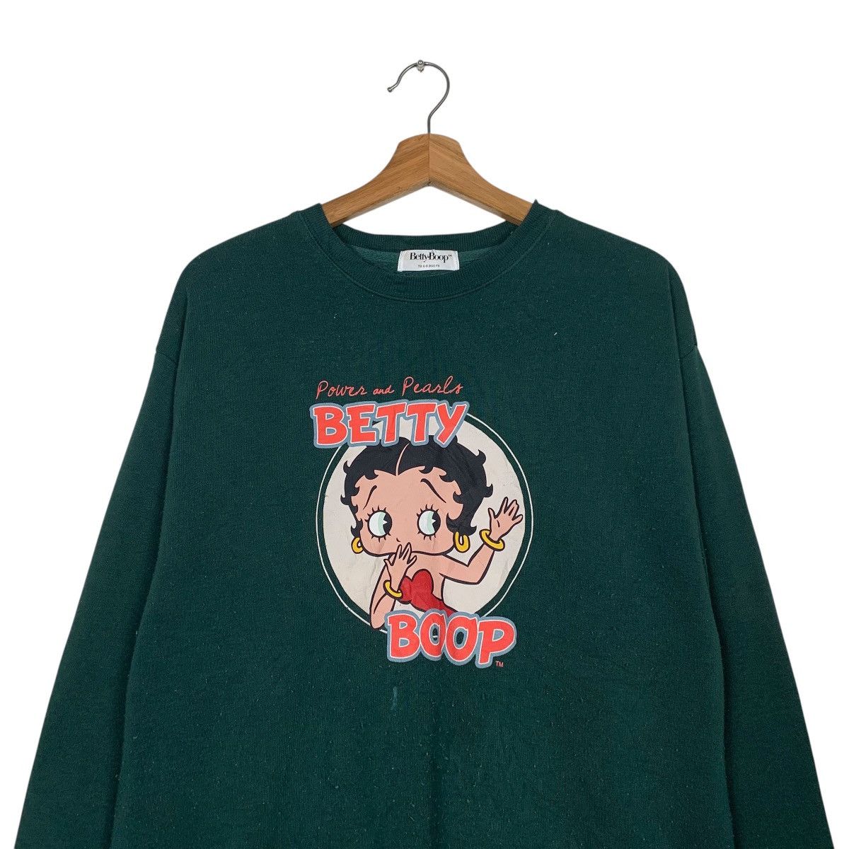 Japanese Brand Betty Boop Green Sweatshirt Size US M / EU 48-50 / 2 - 2 Thumbnail