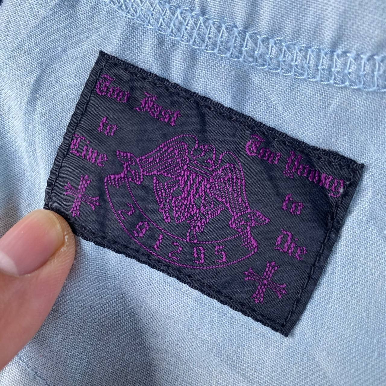 291295=Homme Archival 291295=HOMME Curved Leg "J-Cut Sashiko Repair Denim Size US 30 / EU 46 - 16 Thumbnail