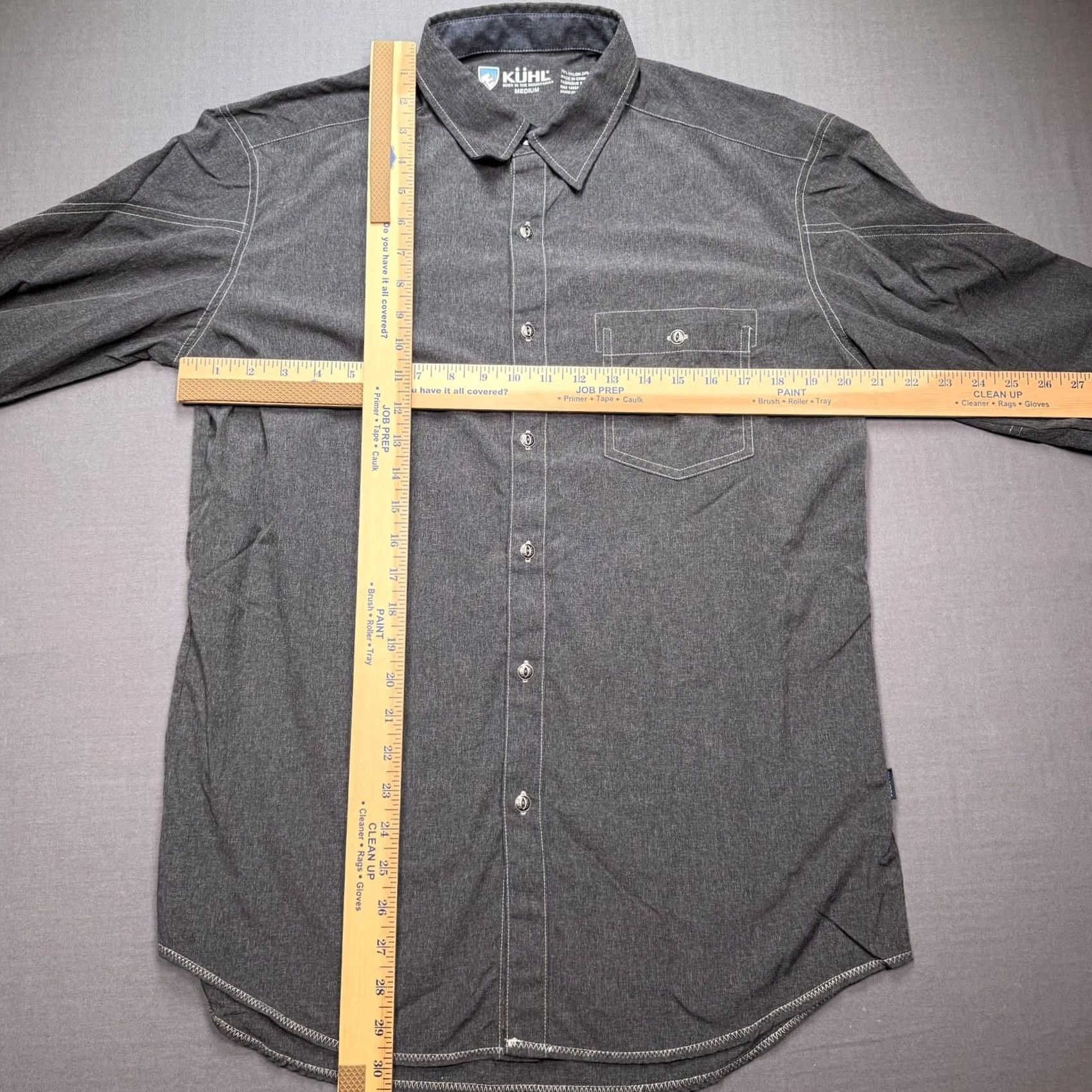 Vintage Kuhl Shirt Mens M Gray Long Sleeve Button Up Nylon Outdoor Hiking Casual Size US M / EU 48-50 / 2 - 3 Thumbnail