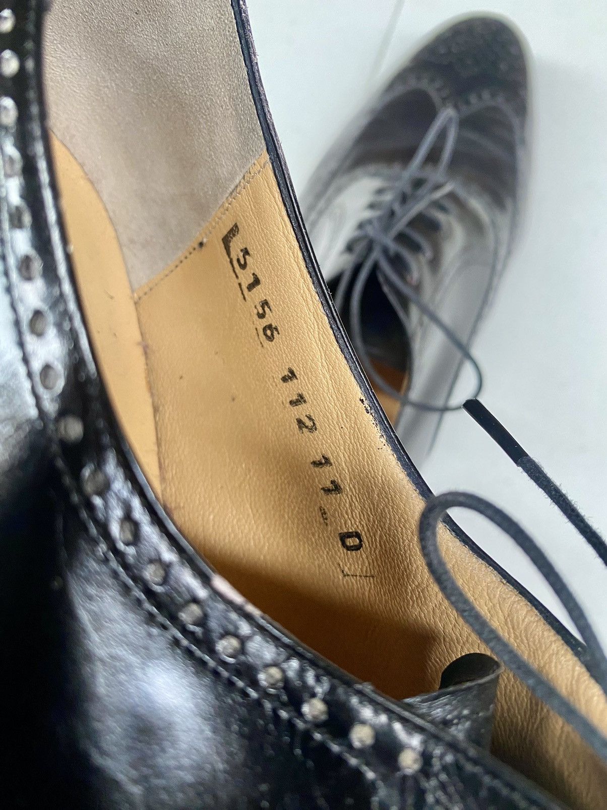 Salvatore Ferragamo Ferragamo 🇮🇹 Nero wingtip brogue oxfords 11 D VGC esquire Size US 11 / EU 44 - 12 Thumbnail