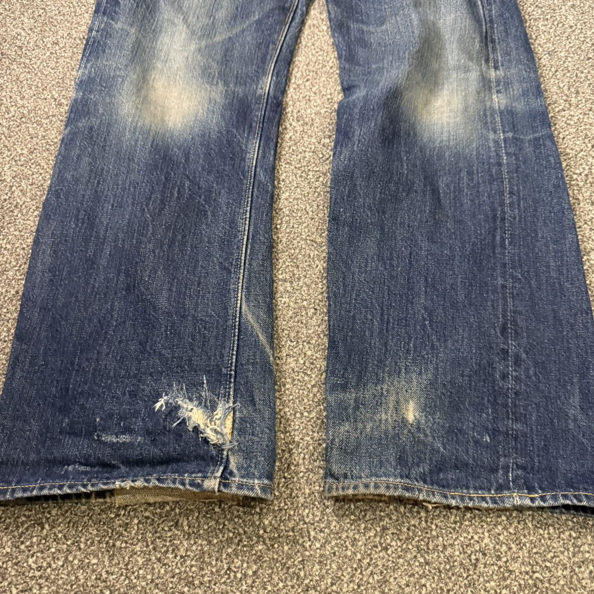 Sugar Cane Vintage 90s Archival Selvedge Sugarcane Indigo Denim Size US 28 / EU 44 - 5 Thumbnail