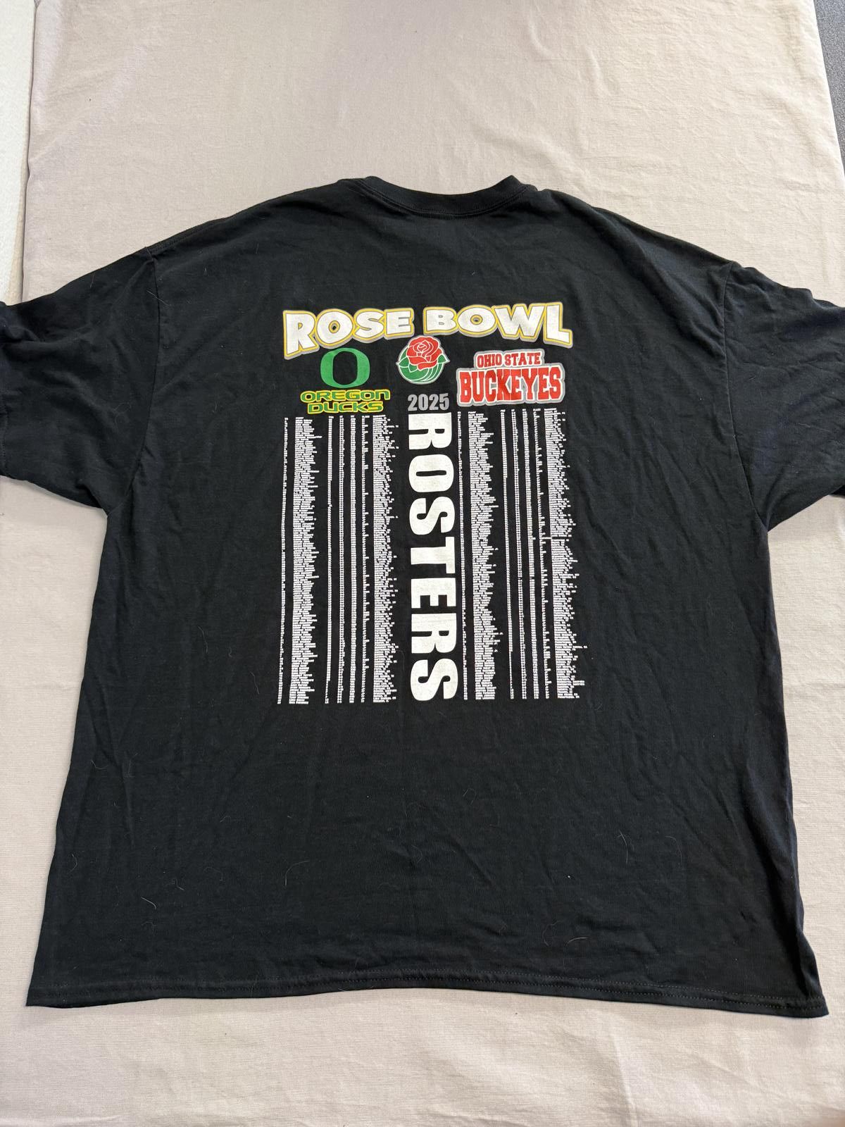 Gildan Rose Bowl T-shirt 111th Annual Ohio State vs Oregon 2025 XXL Size US XXL / EU 58 / 5 - 2 Thumbnail