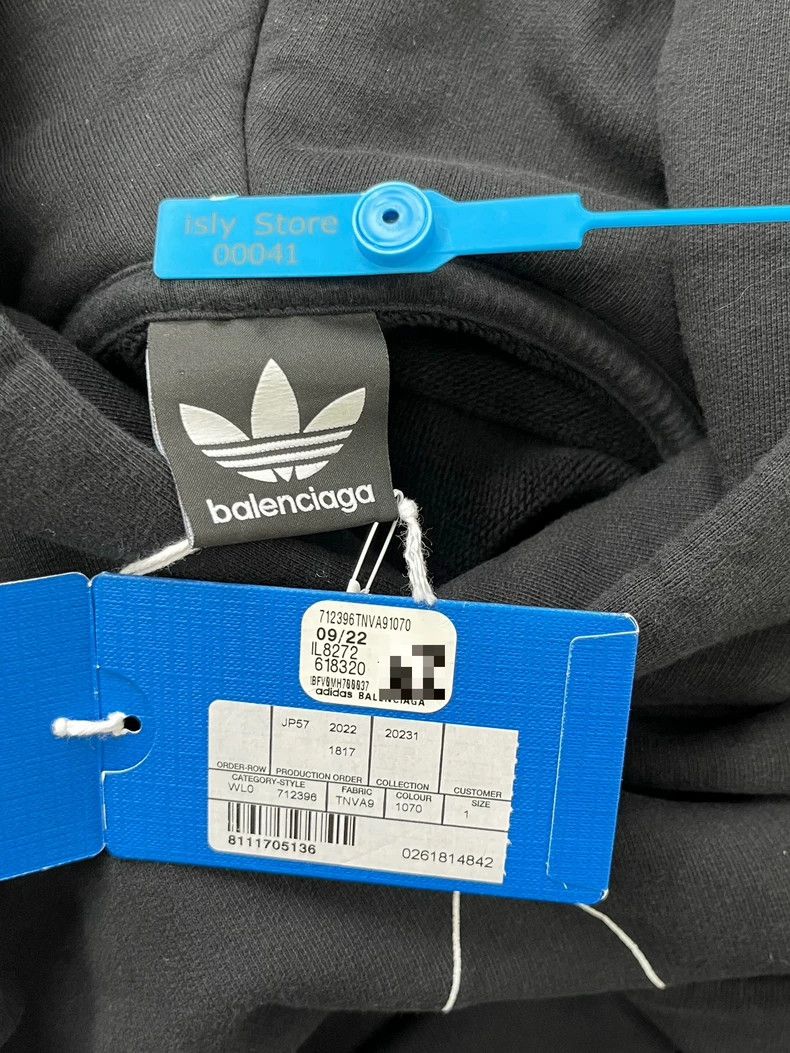 Balenciaga Balenciaga size 1 Adidas originals SS23 Logo monogrammed ho Size US M / EU 48-50 / 2 - 4 Thumbnail