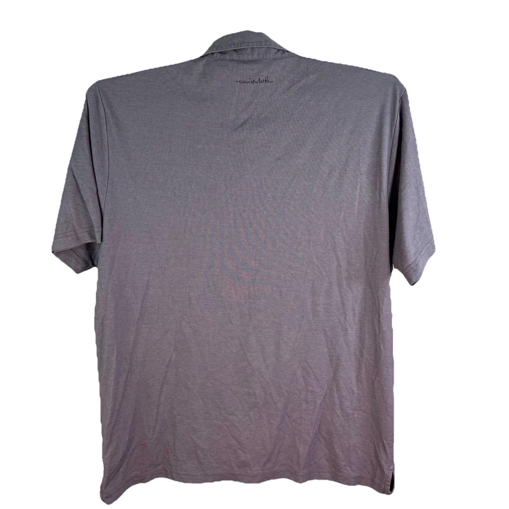 TravisMathew Travis Matthew Shirt Polo Men’s XL Teal Mauve Purple Striped Short Sleeve Size US XL / EU 56 / 4 - 2 Thumbnail