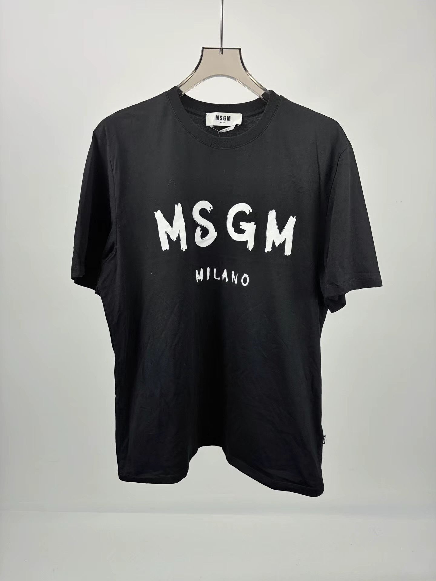 MSGM MSGM Chest Print Short Sleeve Tee Size US XL / EU 56 / 4 - 1 Thumbnail