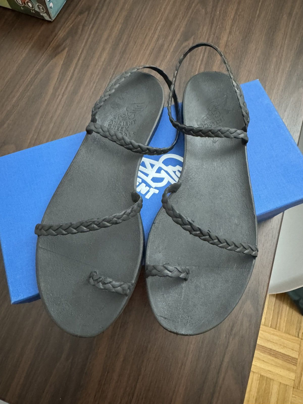 Ancient Greek Sandals ANCIENT GREEK SANDALS Black Eleftheria Sandals Size US 8.5 / IT 38.5 - 2 Thumbnail