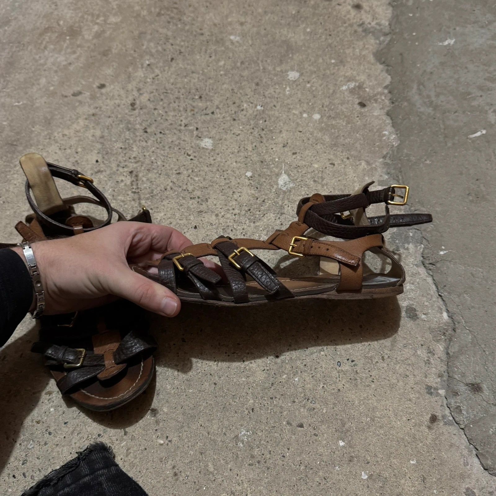 Miu Miu Miu miu ancient style sandals Size US 7 / IT 37 - 4 Thumbnail