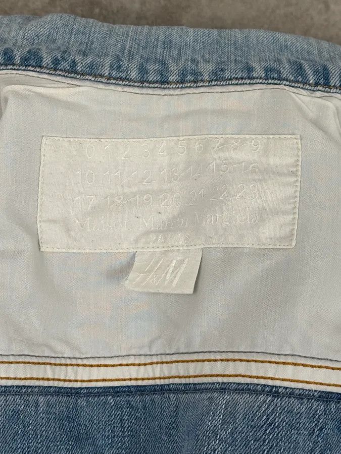 Maison Margiela 2012 Maison Margiela H&M Blue Distressed Denim Jacket Size US S / EU 44-46 / 1 - 11 Thumbnail