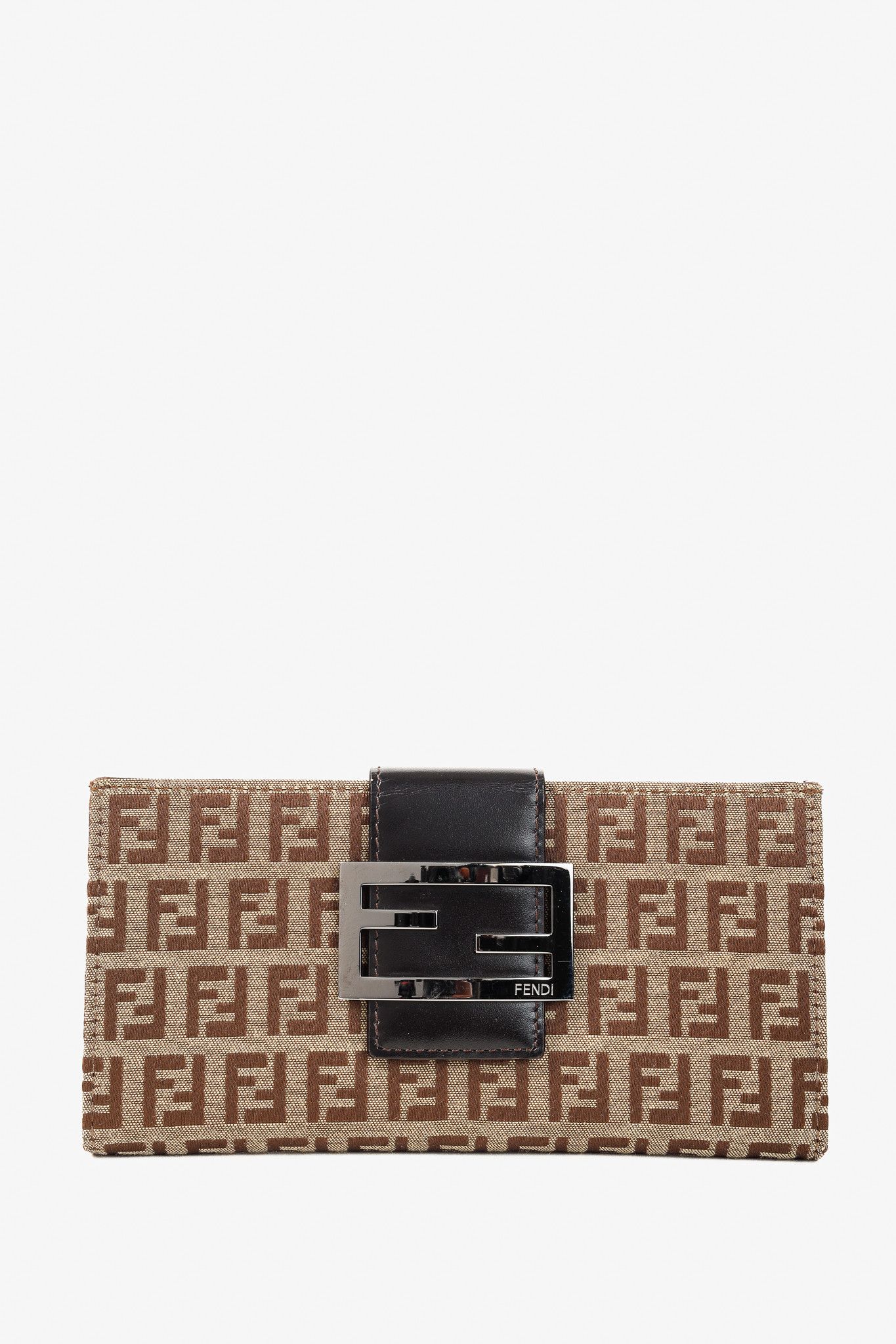 Fendi Fendi Zucca FF Logo Forever Continental Long Brown Wallet Size ONE SIZE - 2 Thumbnail