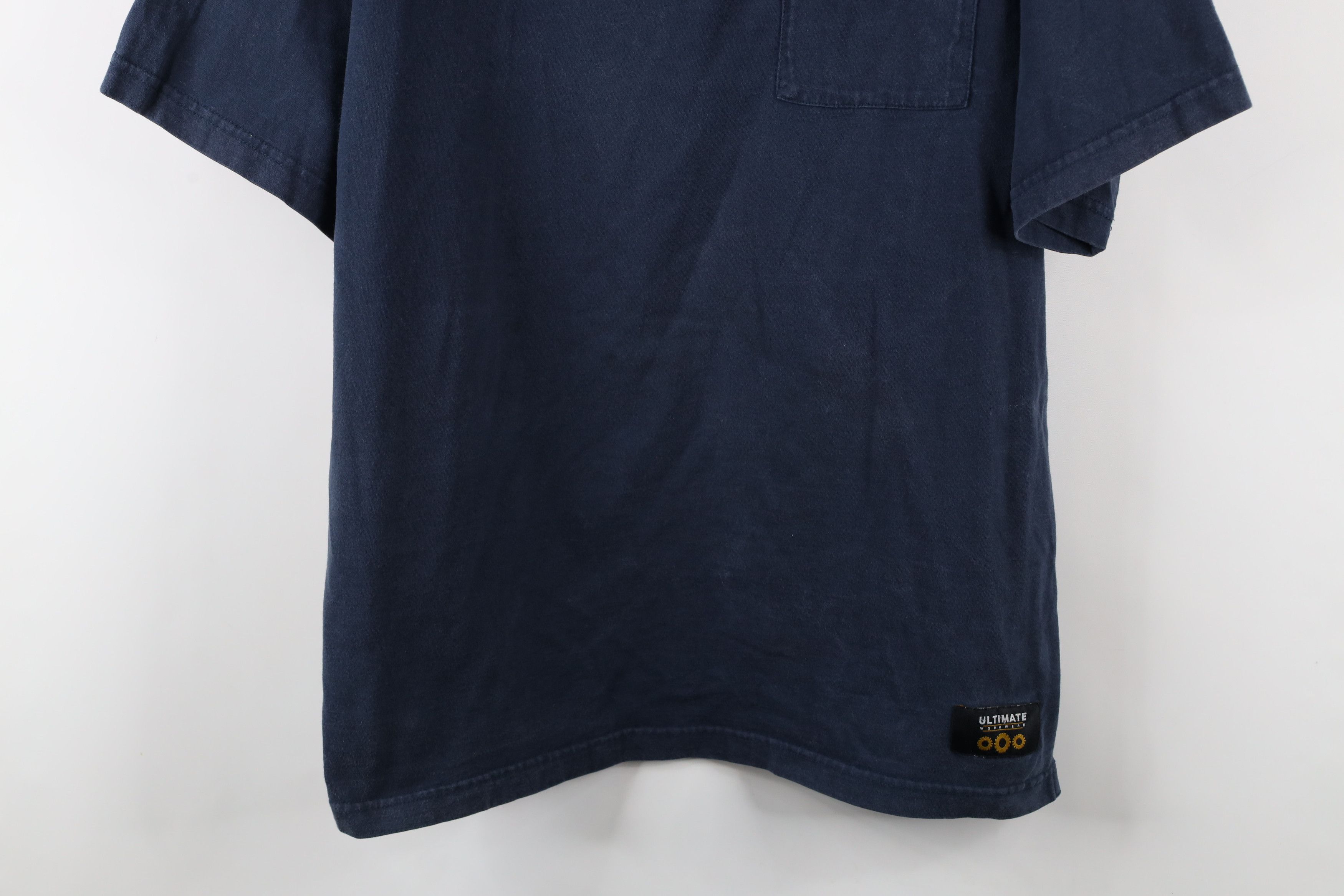 Vintage Vintage 90s Y2K Streetwear Heavyweight Cotton Pocket T-Shirt Size US XL / EU 56 / 4 - 3 Thumbnail